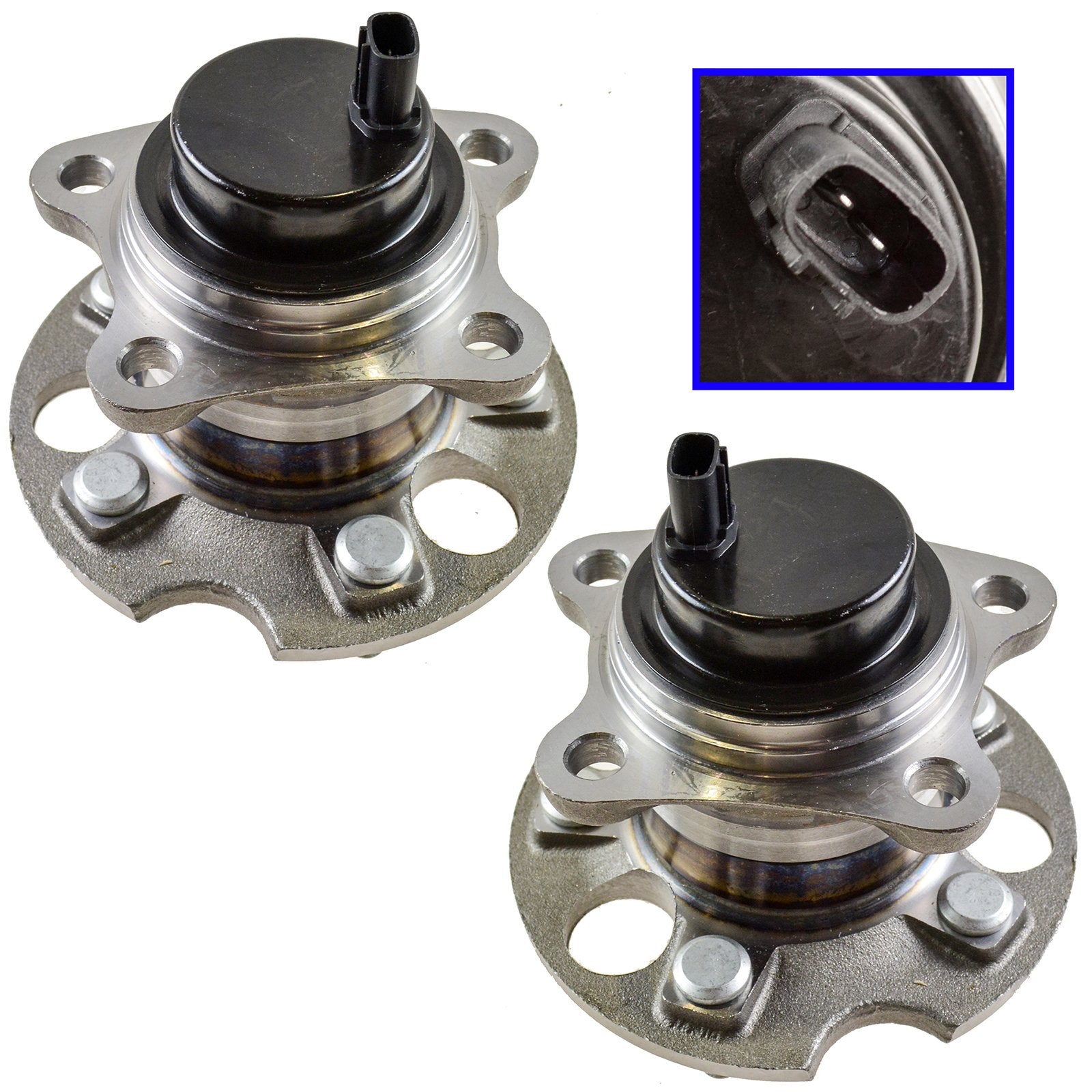 Trq Rear Wheel Hub Bearings Assembly Set Compatible With 2004-2006 Lexus Rx330 2007-2009 Rx350 2006-2008 Rx400H 2004-2007 Toyota