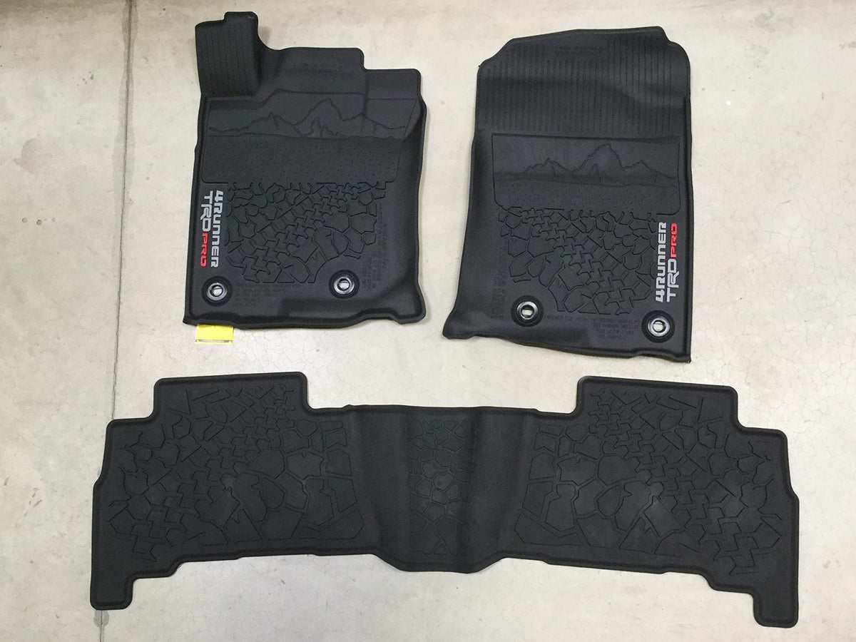 Toyota Genuine 4Runner Trd Pro All Weather Floor Liners/Mats (Pt908-89200-02)