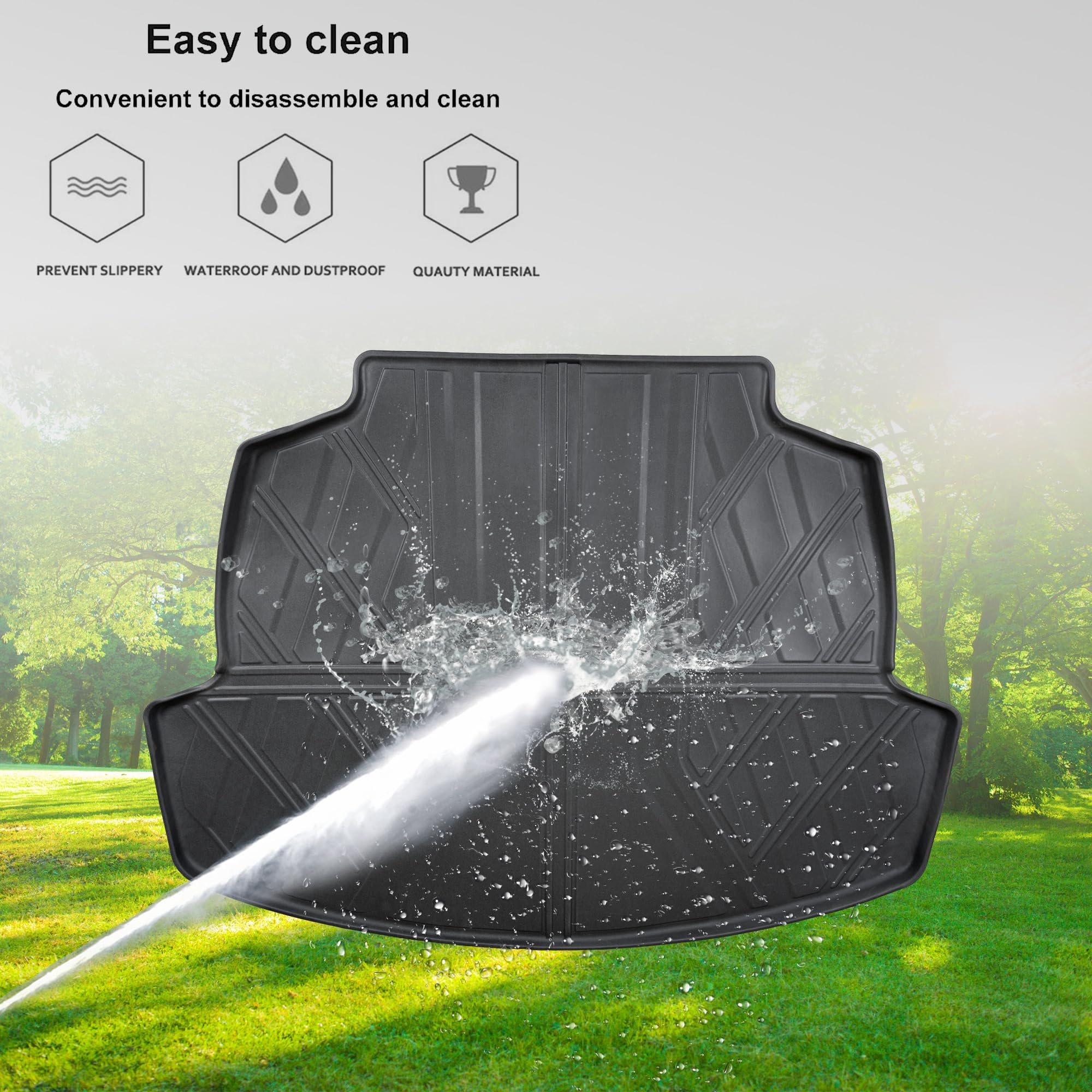 2025 Automotive Floor Mats & Cargo Liners Compatible With 2020 2021 2022 2023 2024 Toyota Corolla Floor Mats & Trunk Mat Set, Al