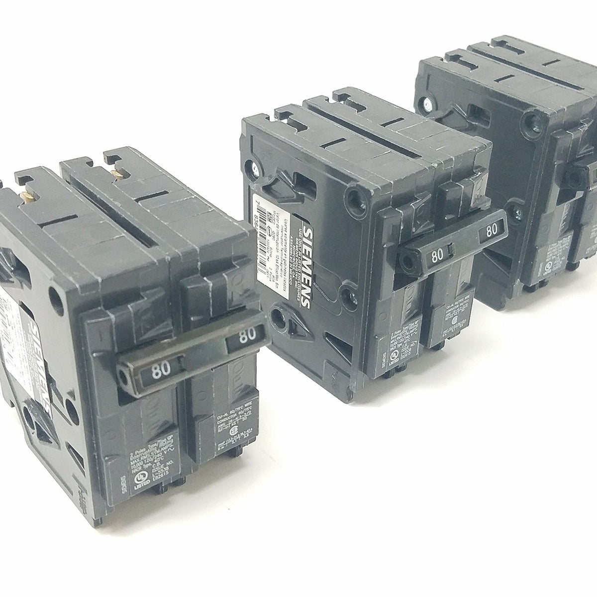 Siemens Q280_3PK 80 Amp Double Pole Type QP Circuit Breaker (Pack of 3) WBIASB079TB4SCK