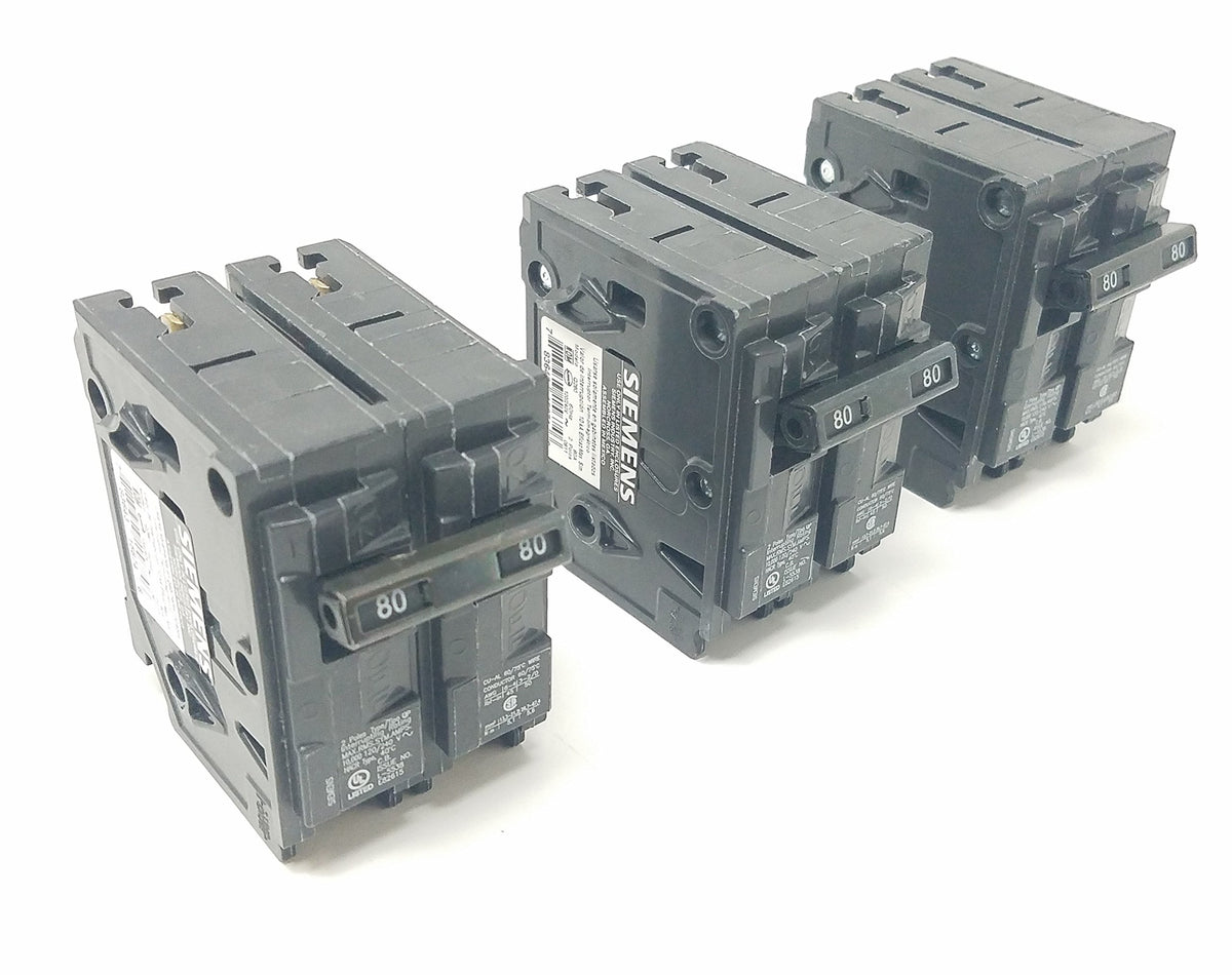 Siemens Q280_3PK 80 Amp Double Pole Type QP Circuit Breaker (Pack of 3)