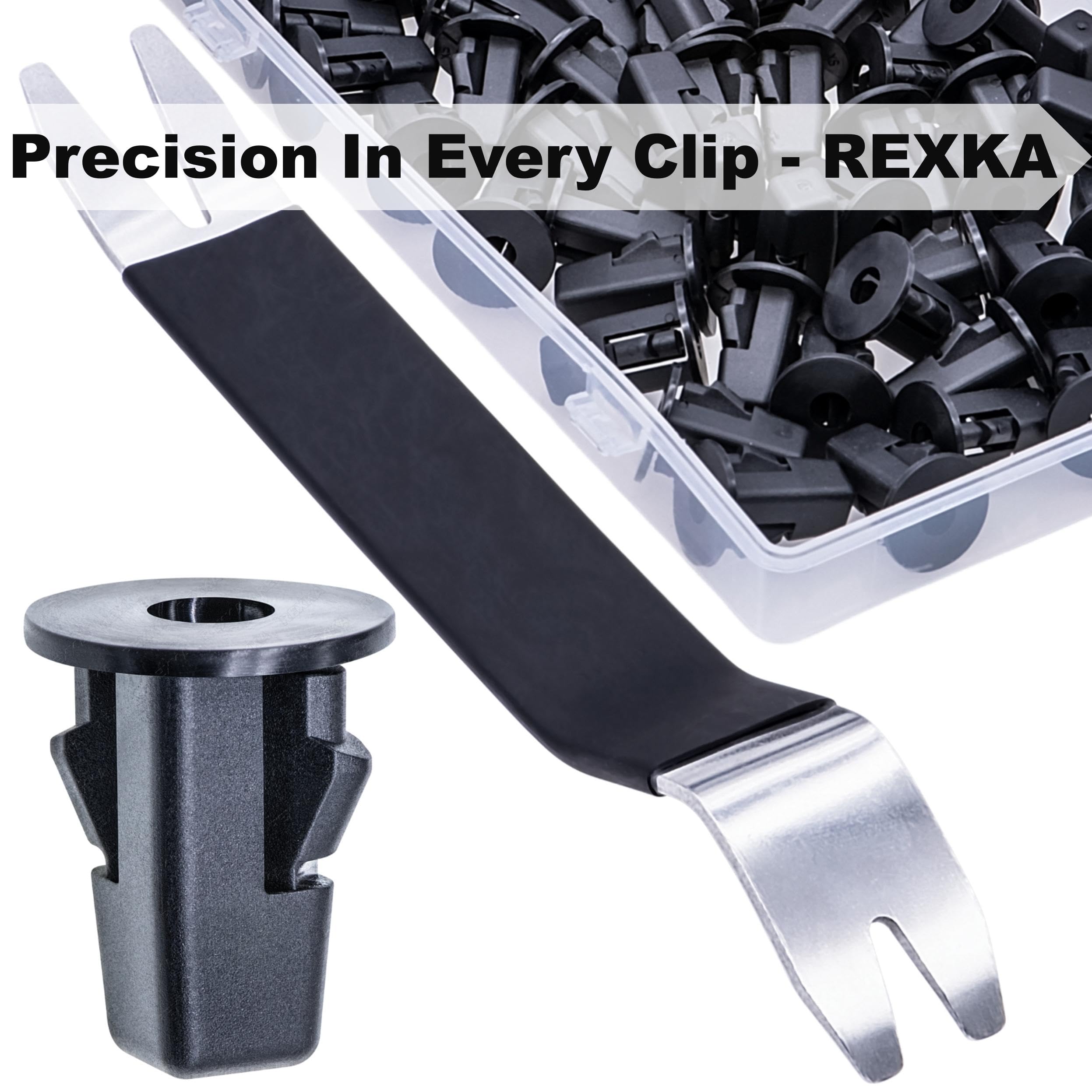 Rexka 41Pcs Fender Liner Clips Screw Grommet Retainer Compatible With Toyota 90189-06214 Tacoma Tundra - Multipurpose Auto Trim