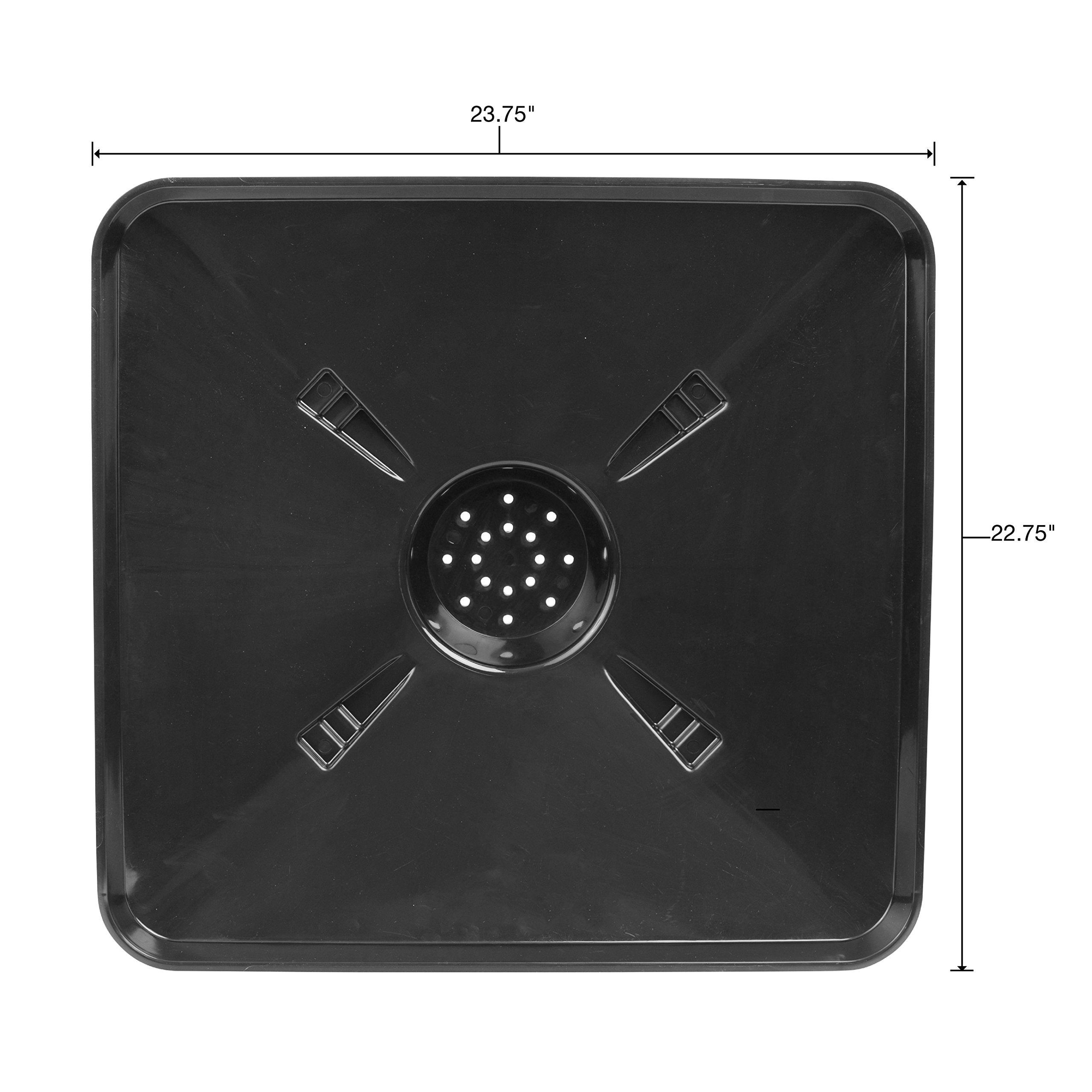OEMTOOLS 87035 Black Transmission Pan for Use with Lift Oil Drains, Large Fluid Catch Pan, Square Oil Drain Pan, Fits Many Diffe