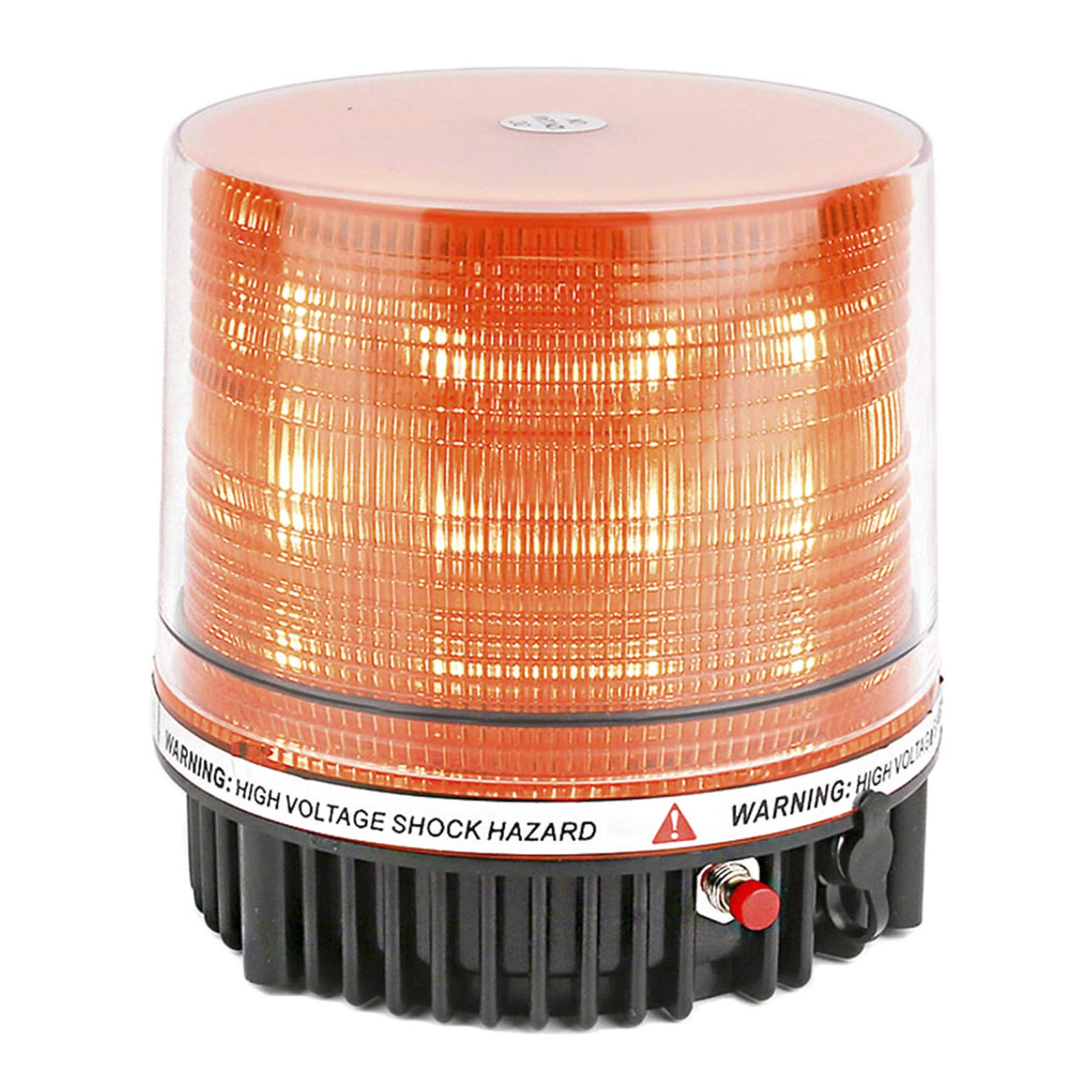 Le-Jx Amber Wireless Rotating Beacon Orange Battery Led Strobe Warning Light Roof Top Plow Hazard Flash Emergency Mail Lights 12