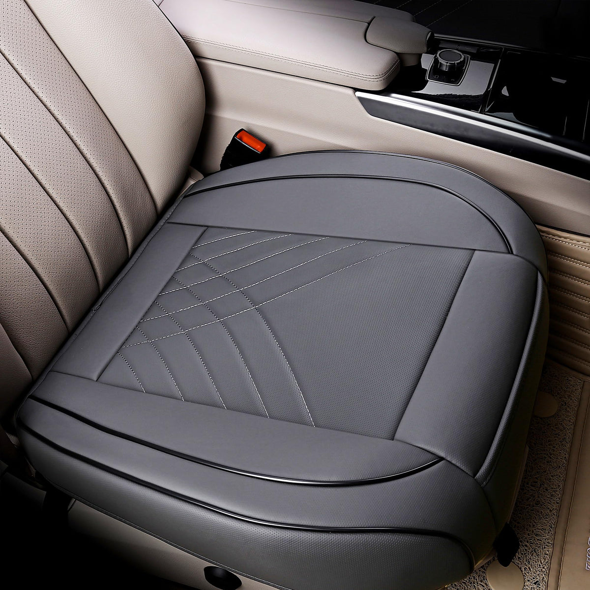 Kingphenix Car Seat Cover: Easy To Install, Fits Most Cars, Vans, Trucks, And Suvs - Gray