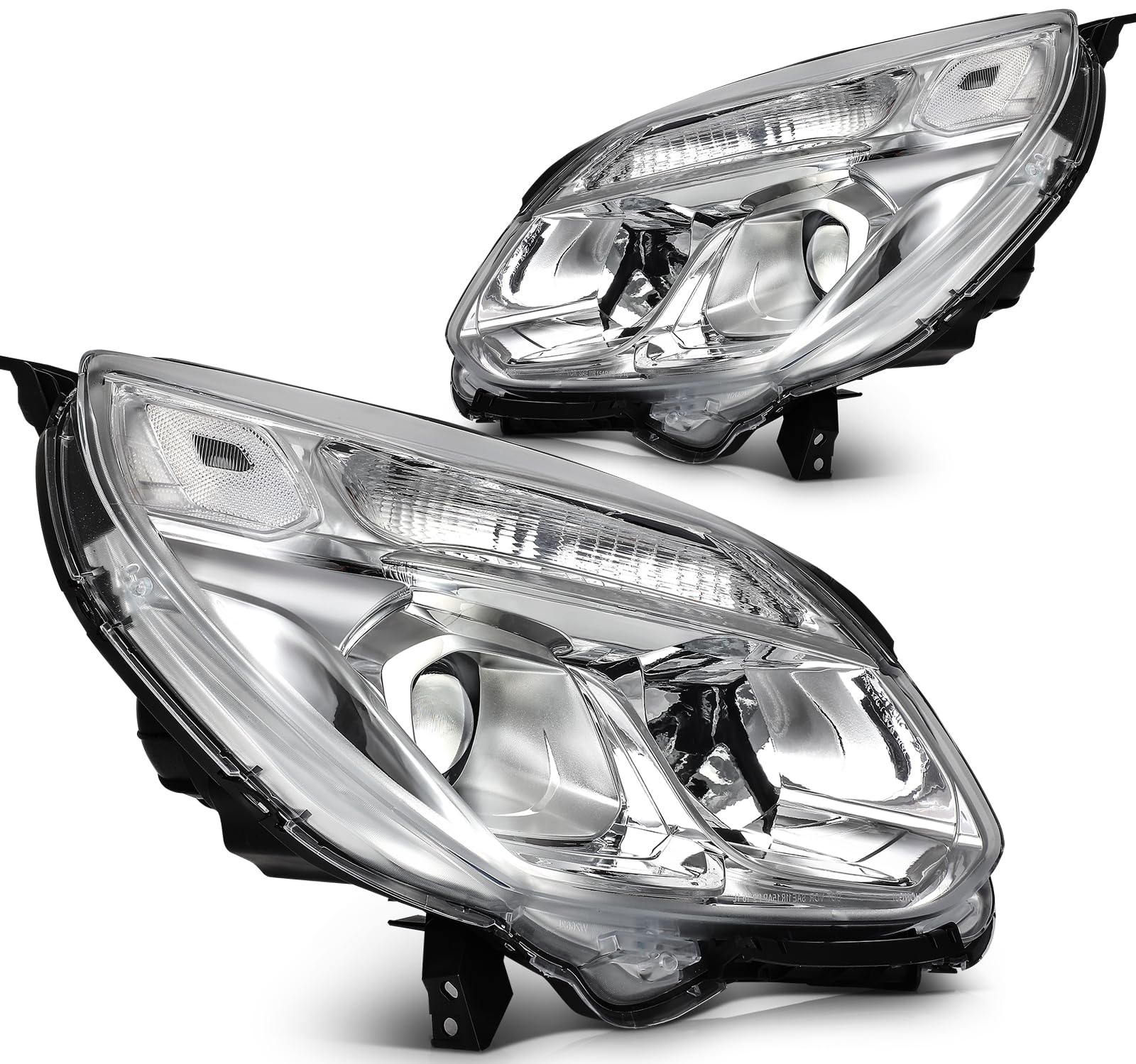 LBRST Headlights Fit 2016-2017 for Equinox Driver & Passenger Side Headlight Assembly 84009752