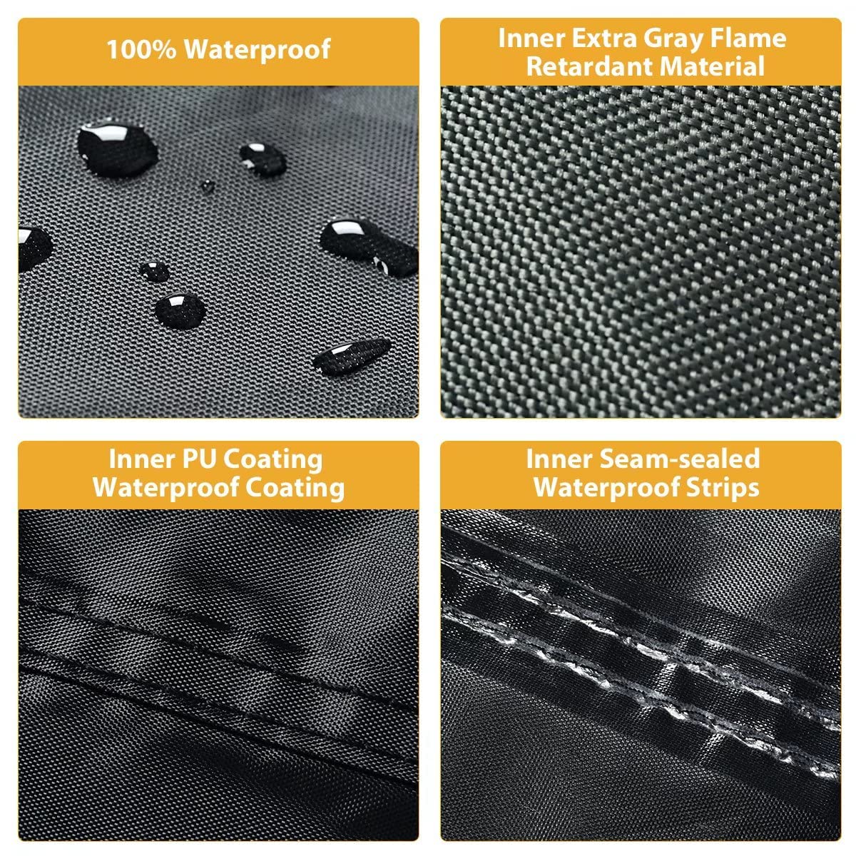 Motorcycle Cover Waterproof Outdoor 80 Inches Length All Season Universal Protection, Coverado Scooter Covers With Inner Flame R