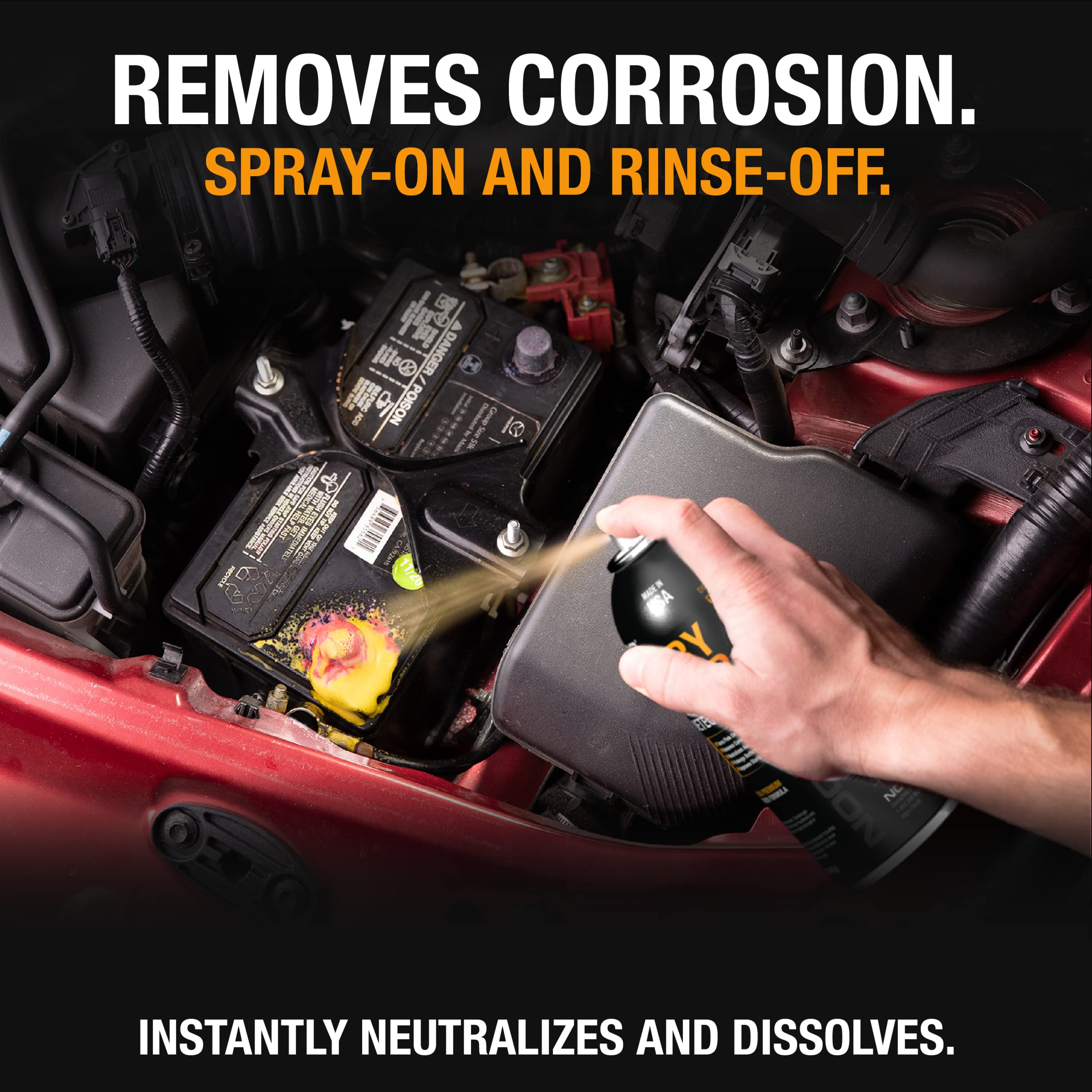 Noco E404 12.25 Oz Battery Terminal Cleaner Spray And Corrosion Cleaner With Acid Detector