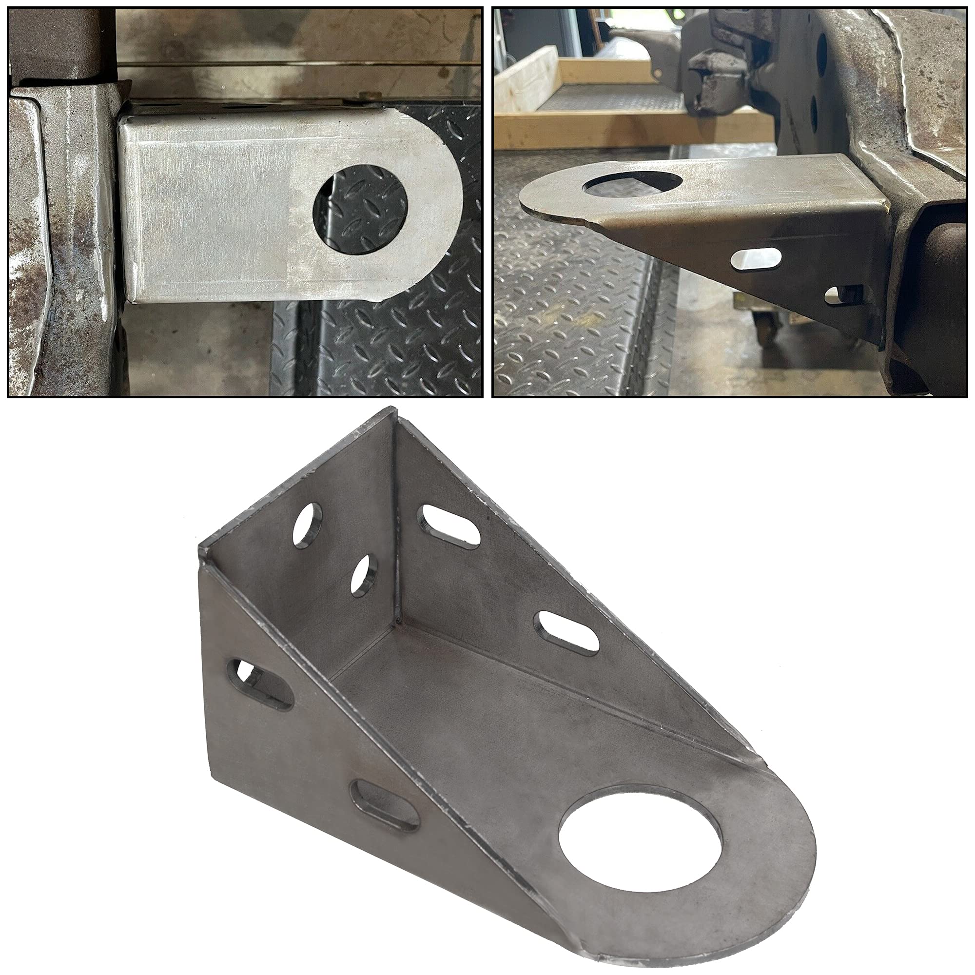 ECOTRIC Radiator Support Mount/Bracket Compatible with 1988-2000 Chevy C/K 1500 2500 3500 Series Tahoe Yukon Steel