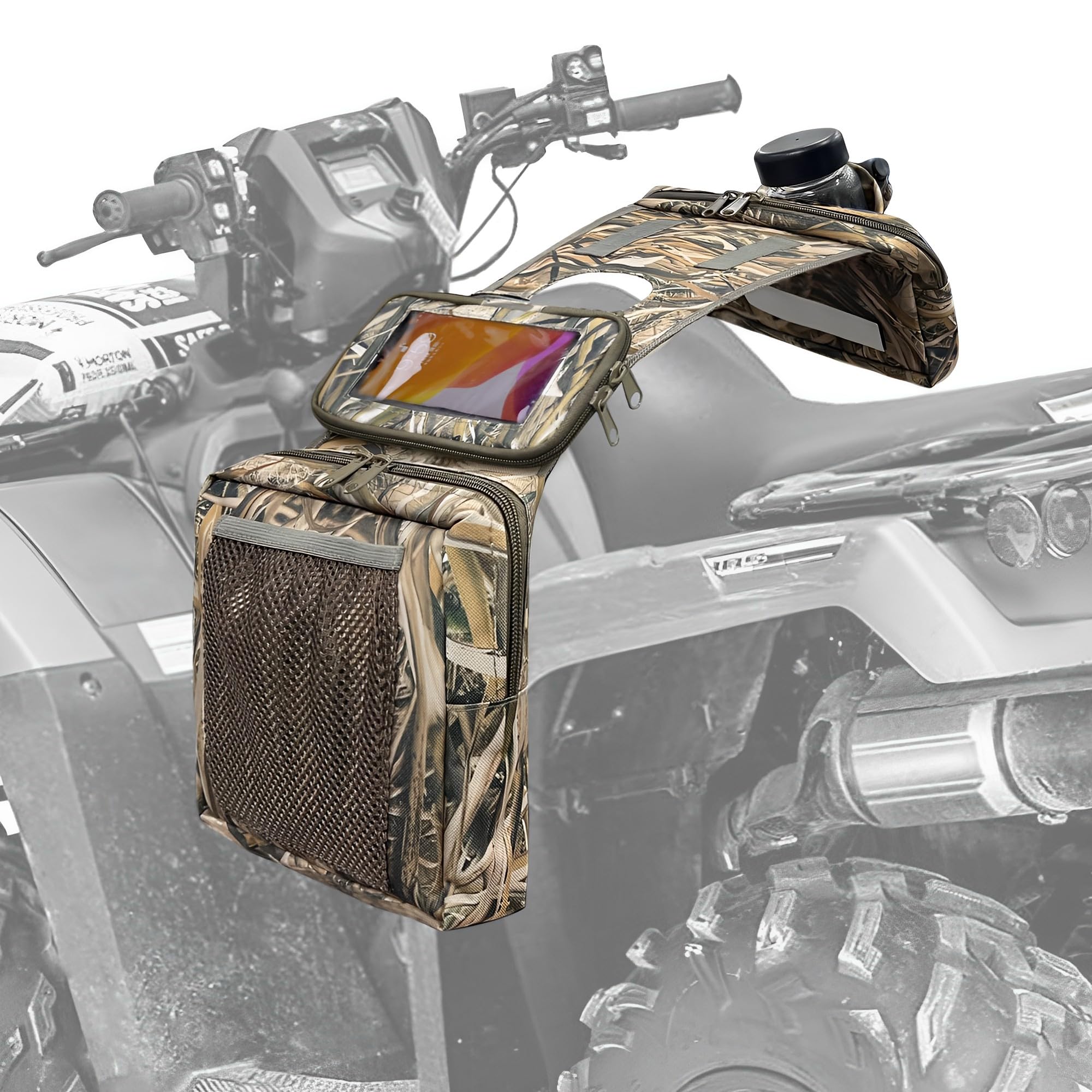 Mydays Atv Saddle Bag,Cargo Tank Storage Luggage For Atv Utv Snowmobile Motorcycle (Camo2)