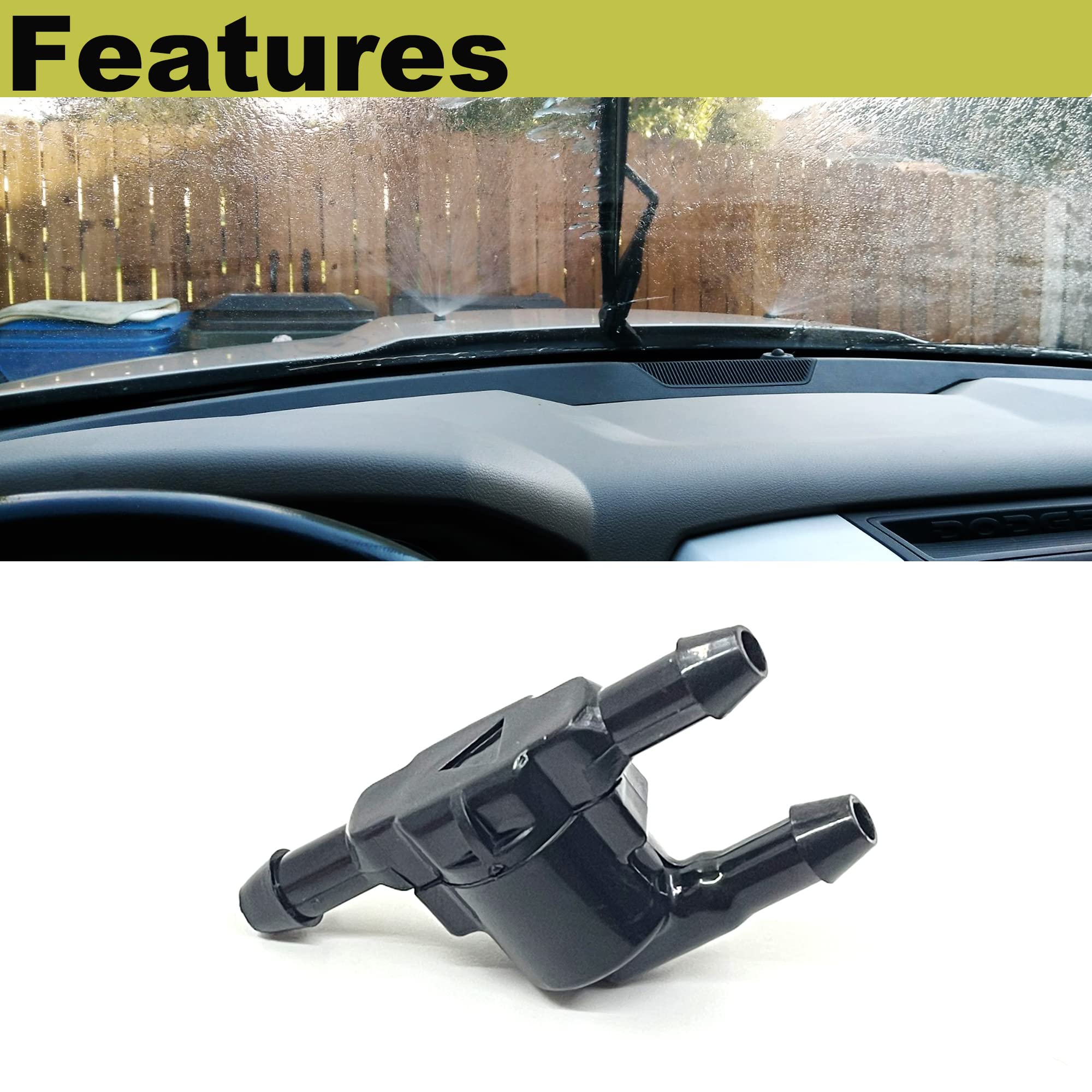 Wiper Washer Windshield Check Valve Replacement For Toyota, Scion, Lexus- Oem: 85321-28020