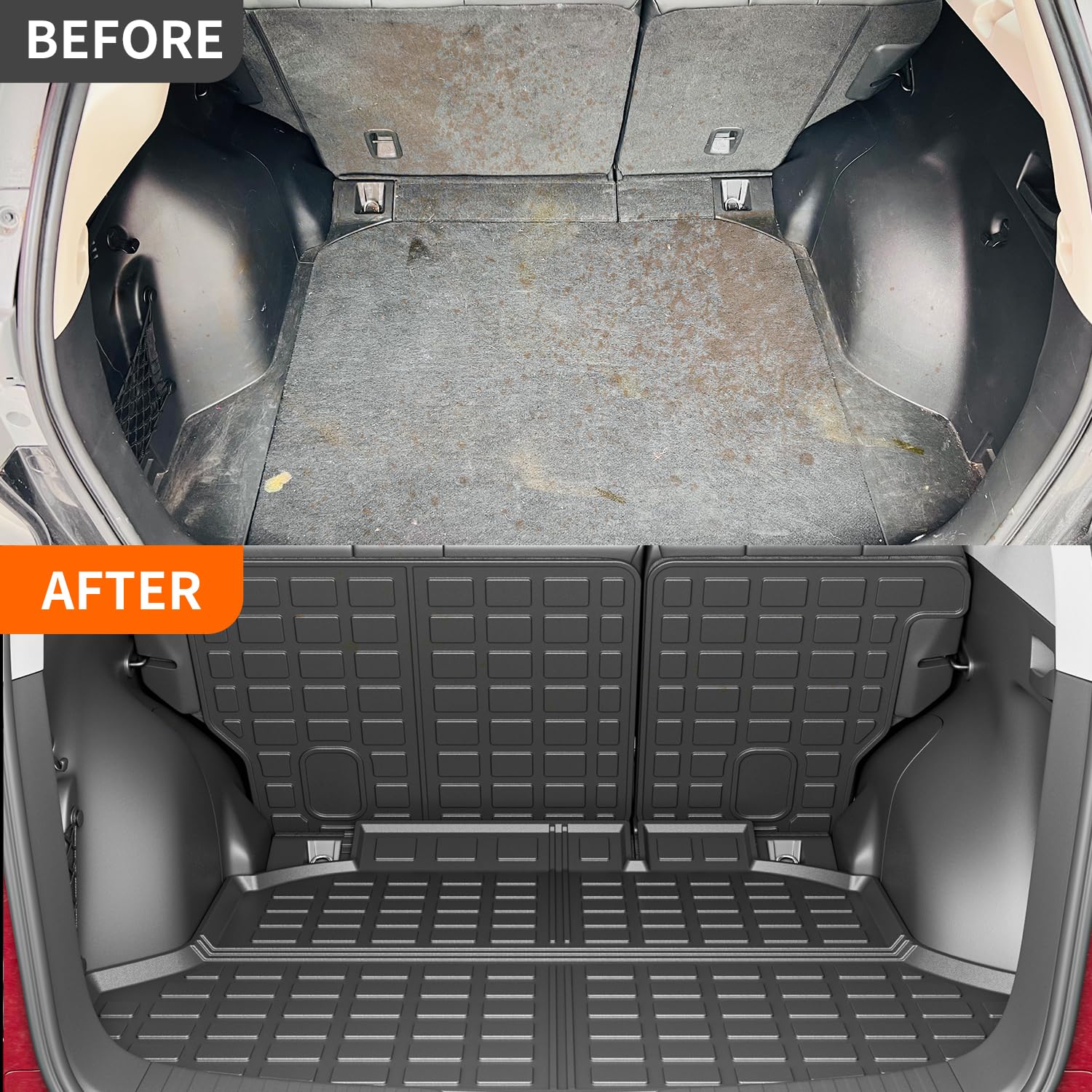 powoq Cargo Mat Compatible with 2012-2016 Honda CRV Trunk Mat TPE Backrest Mat Cargo Liner Replacement for 2012 2013 2014 2015 2