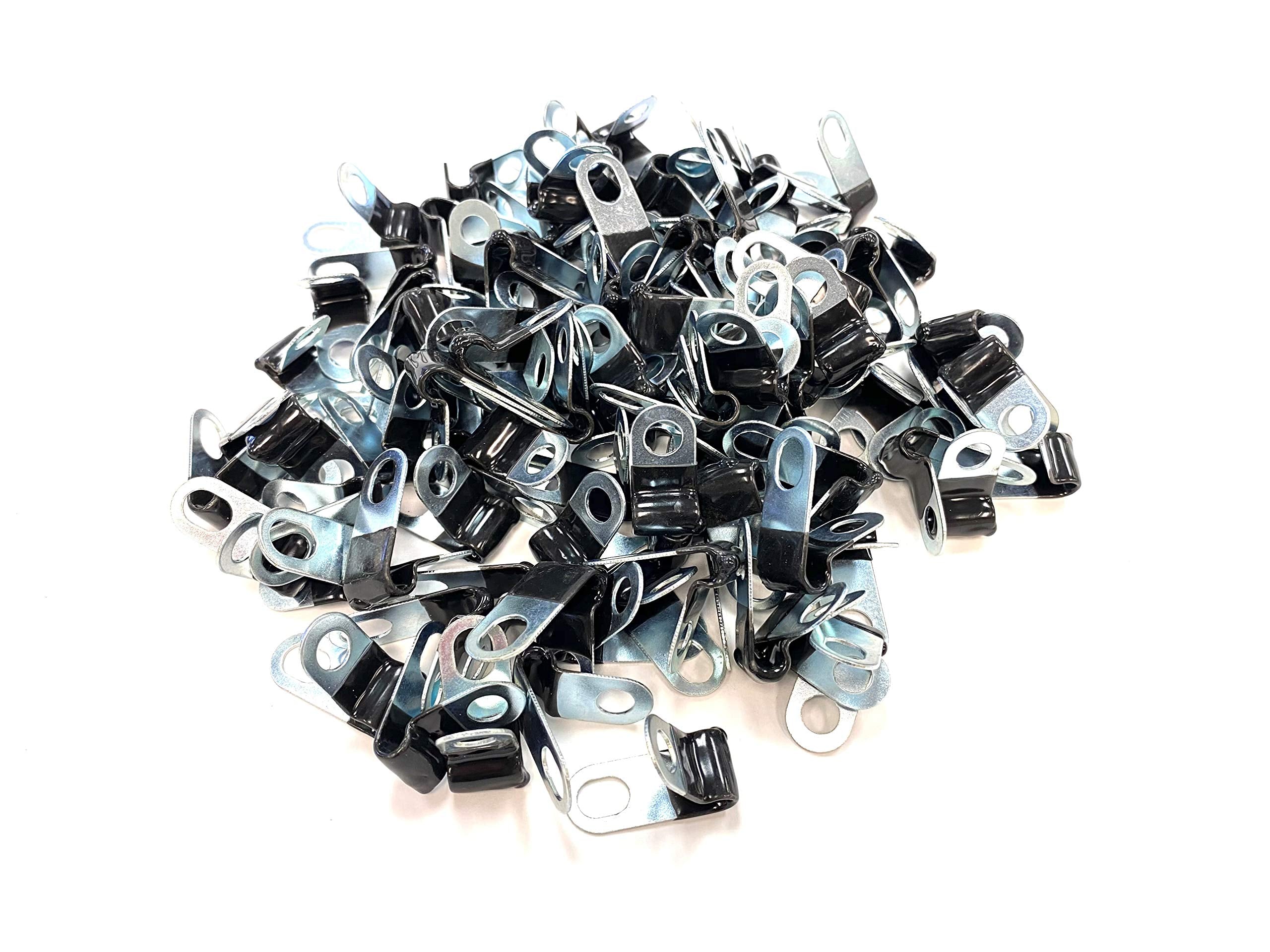 The Stop Shop 3/16 Inch Rubber Insulated Steel Brake Line Clips (Pack of 150)