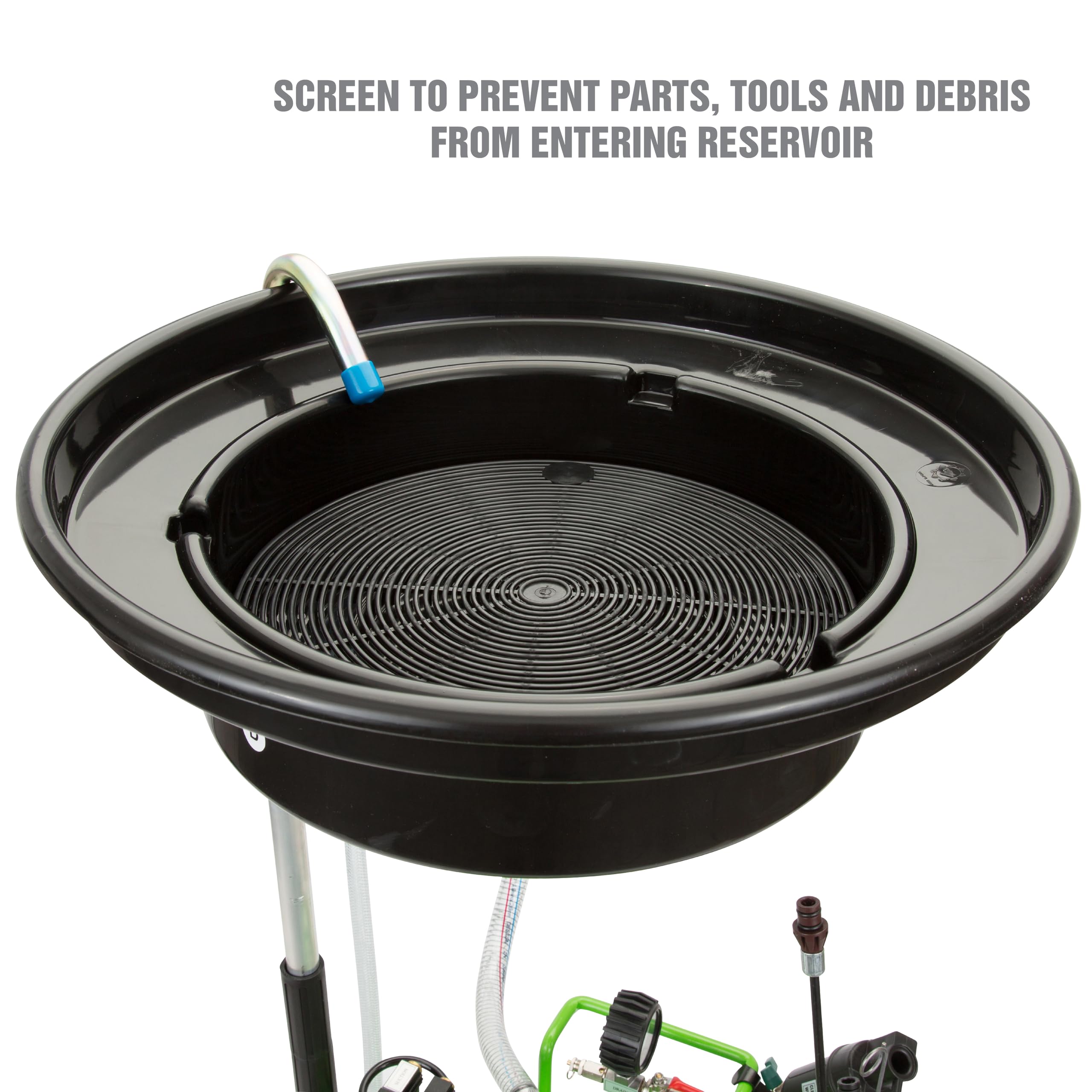 OEMTOOLS 24862 21 Gallon Oil Drain Vacuum and Extractor, Automotive Oil Container with Adjustable Oil Changing Funnel, Waste Oil