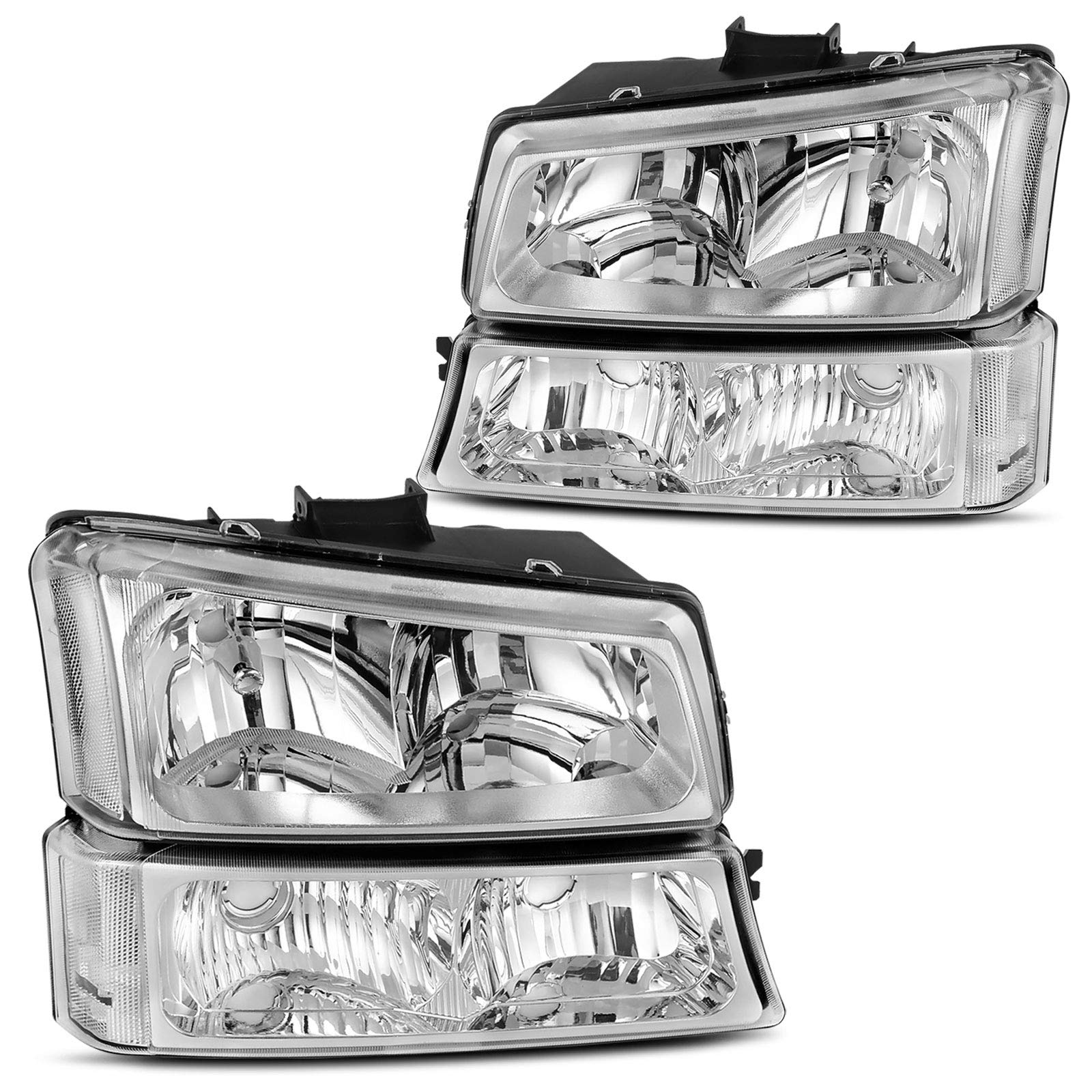 Dwvo Headlight Assembly Compatible With 03 04 05 06 Chevy Avalanche Silverado 1500 1500Hd 2500 2500Hd 3500/07 Chevrolet Silverad
