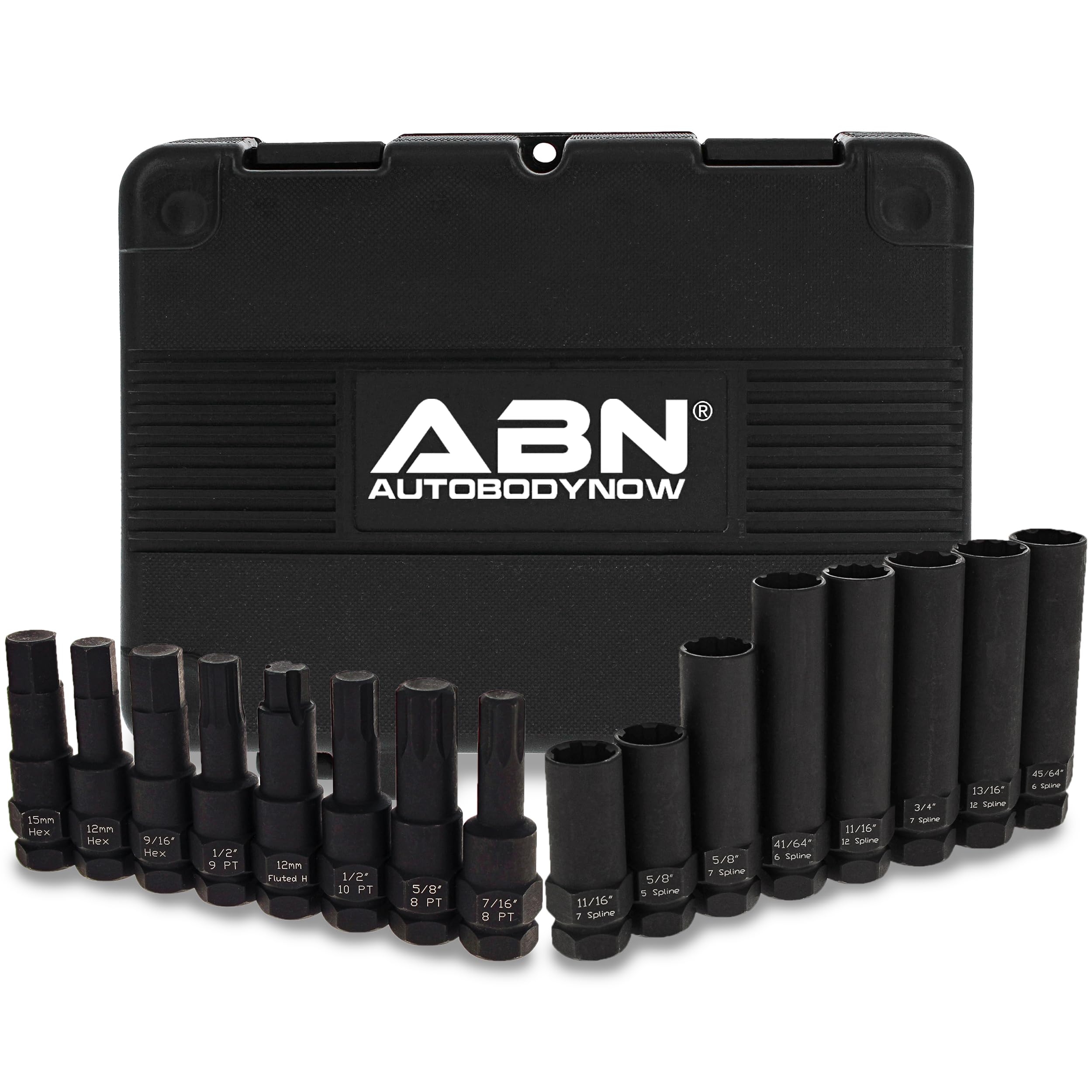 ABN Wheel Lock Removal Tool Kit Lug Nut Key Set 16p SAE/Metric Master Lug Key Wheel Lock Kit