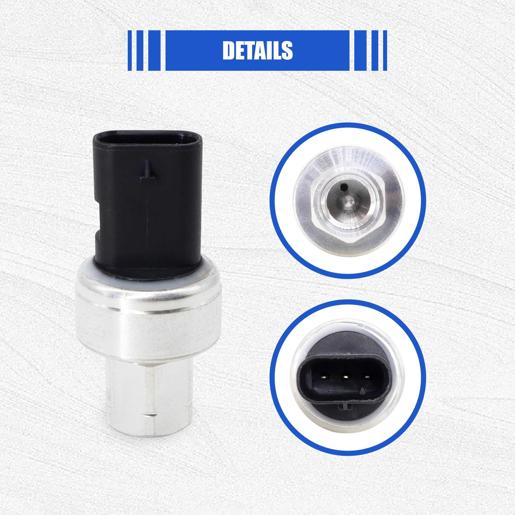 Hisport A/C Pressure Sensor Switch - Pressure Transducer Compatible With Chrysler 200 300 Pacifica Dodge Challenger Durango Fiat