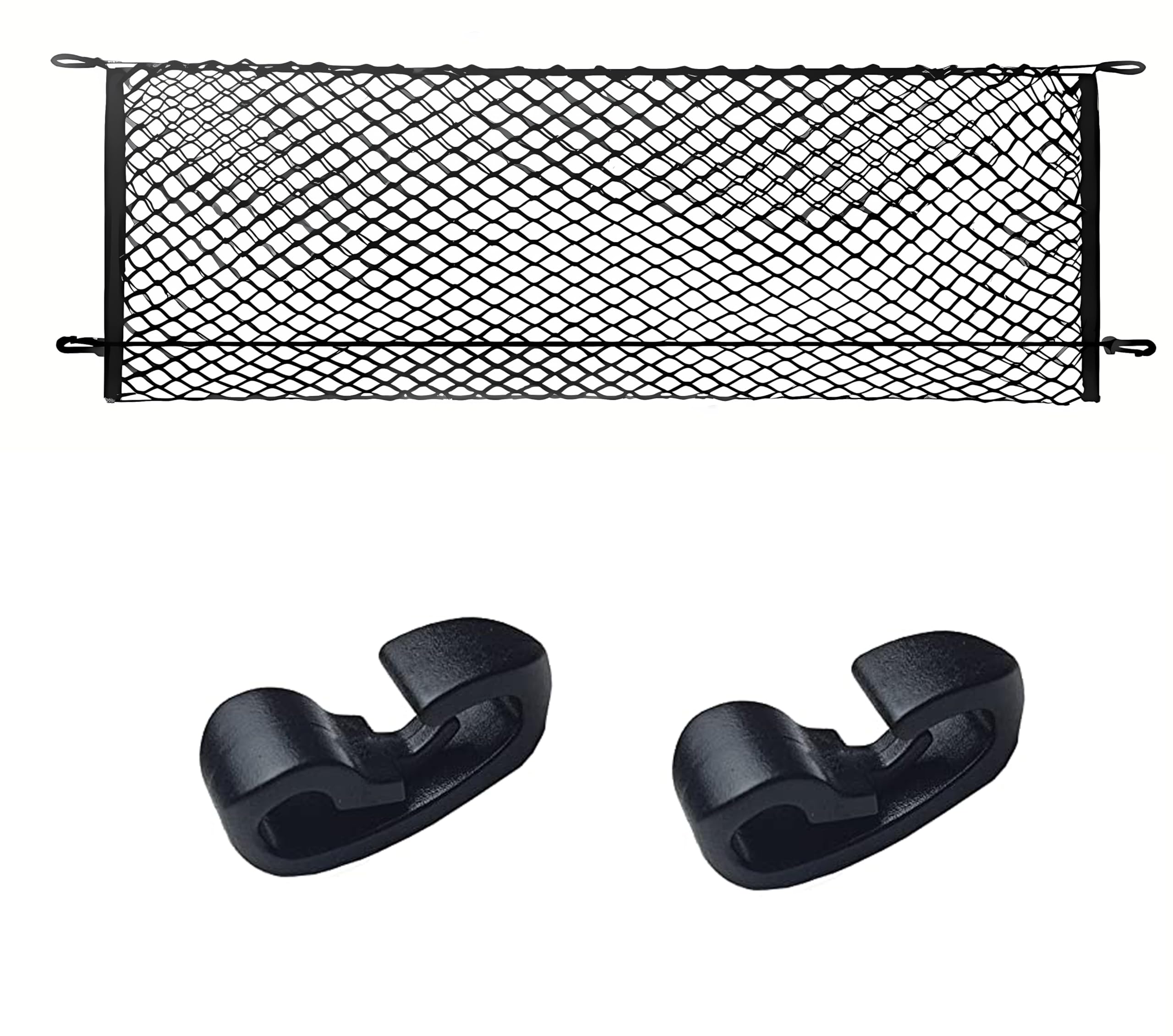 Trunk Organizer Cargo Net Elastic Mesh Bed Net With Hooks Compatible With Toyota Tundra 2000 To 2022 2023 2024 2025