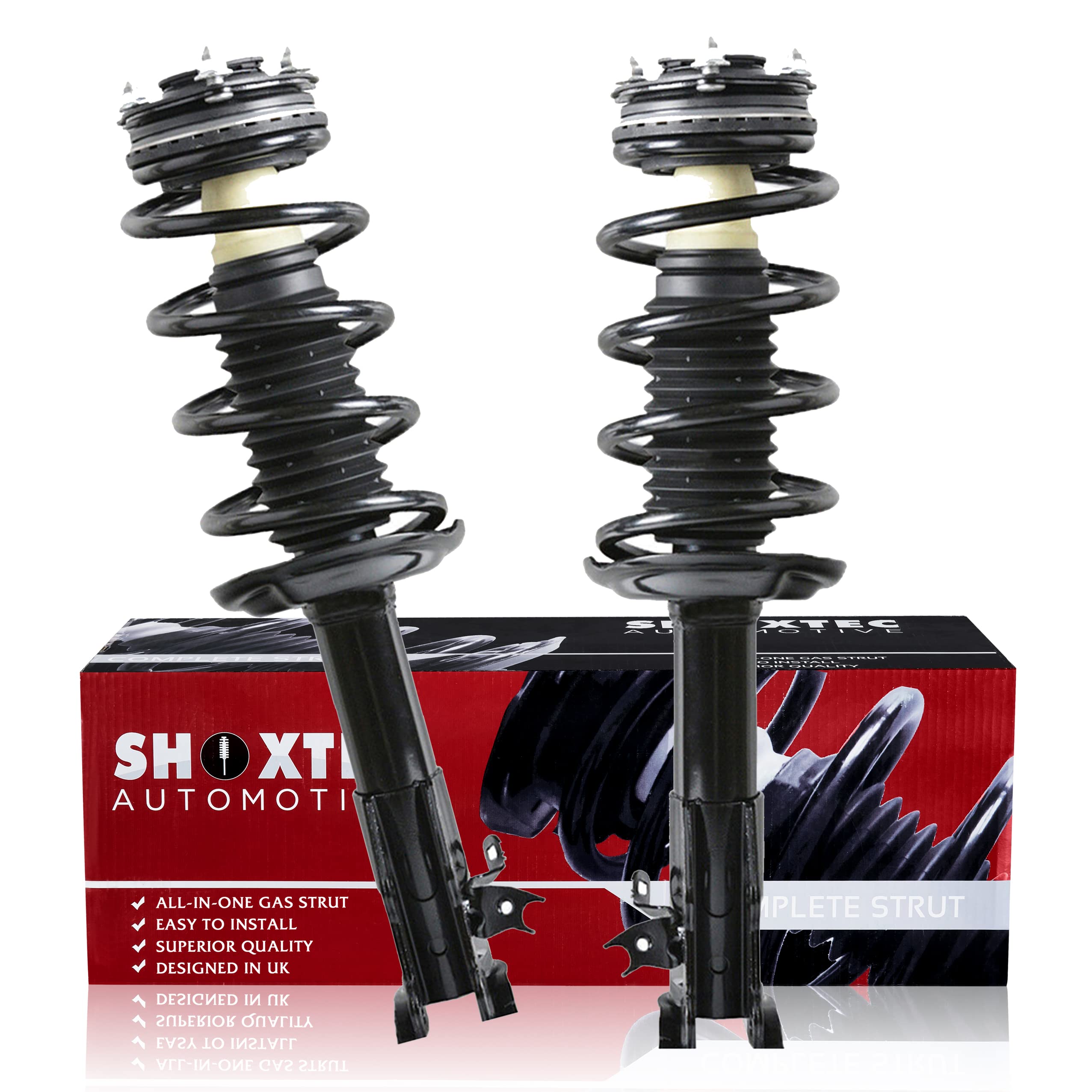 Shoxtec Front Pair Complete Struts Assembly Replacement for 2006-2011 Honda Civic and Acura CSX Coil Spring Assembly Shock Absor