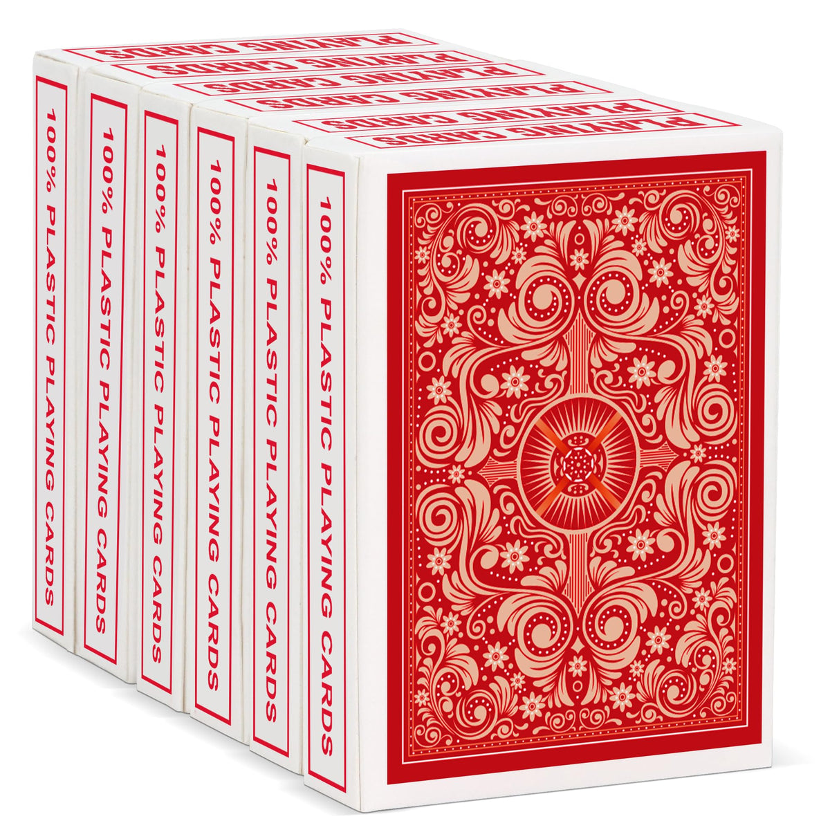 Timenued Plastic Playing Cards 6 Pack,Waterproof Playing Cards Bulk For Adults,Flexible And Easy Shuffle,6 Decks Of Poker Cards 