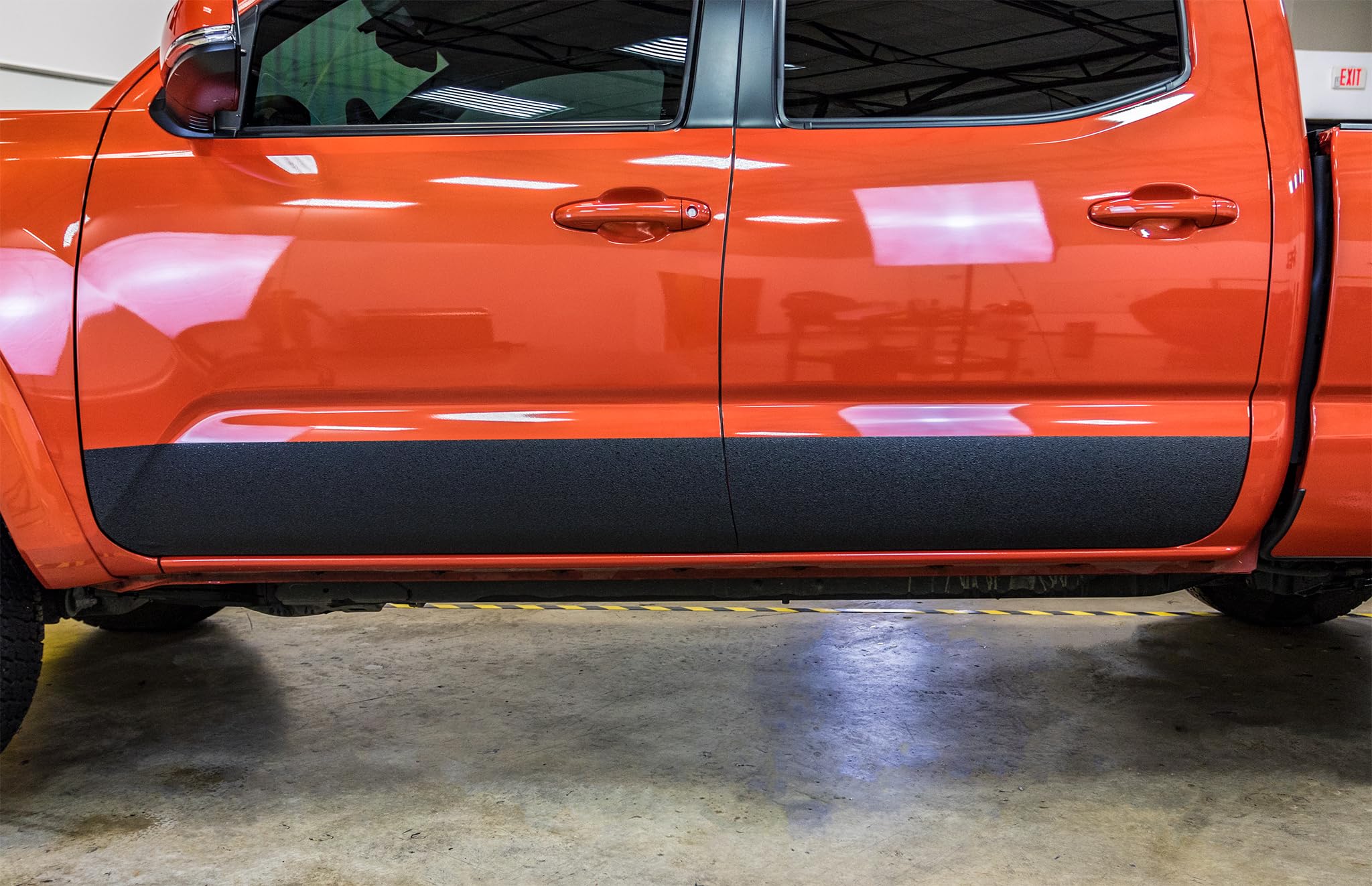 XPEL ARMOR Rocker Panel Guard - 9"x30" Plastic Protection Film Kit, Black, Model R3028-1 for Trucks Against Road Debris and Damage