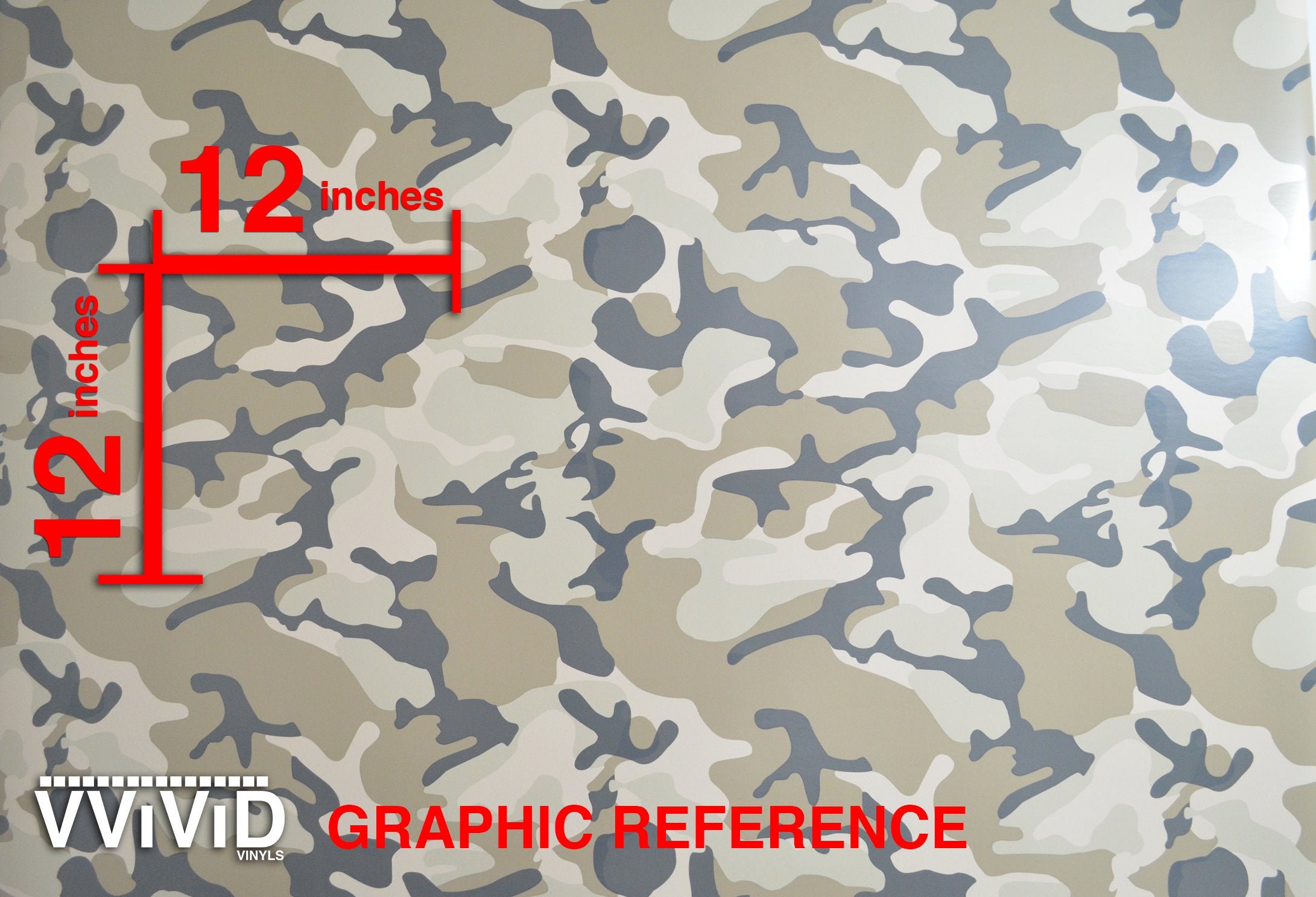 Vvivid Vinyl Camouflage Pattern Wrap Air-Release Adhesive Film Sheets (3Ft X 5Ft, Desert Camo)