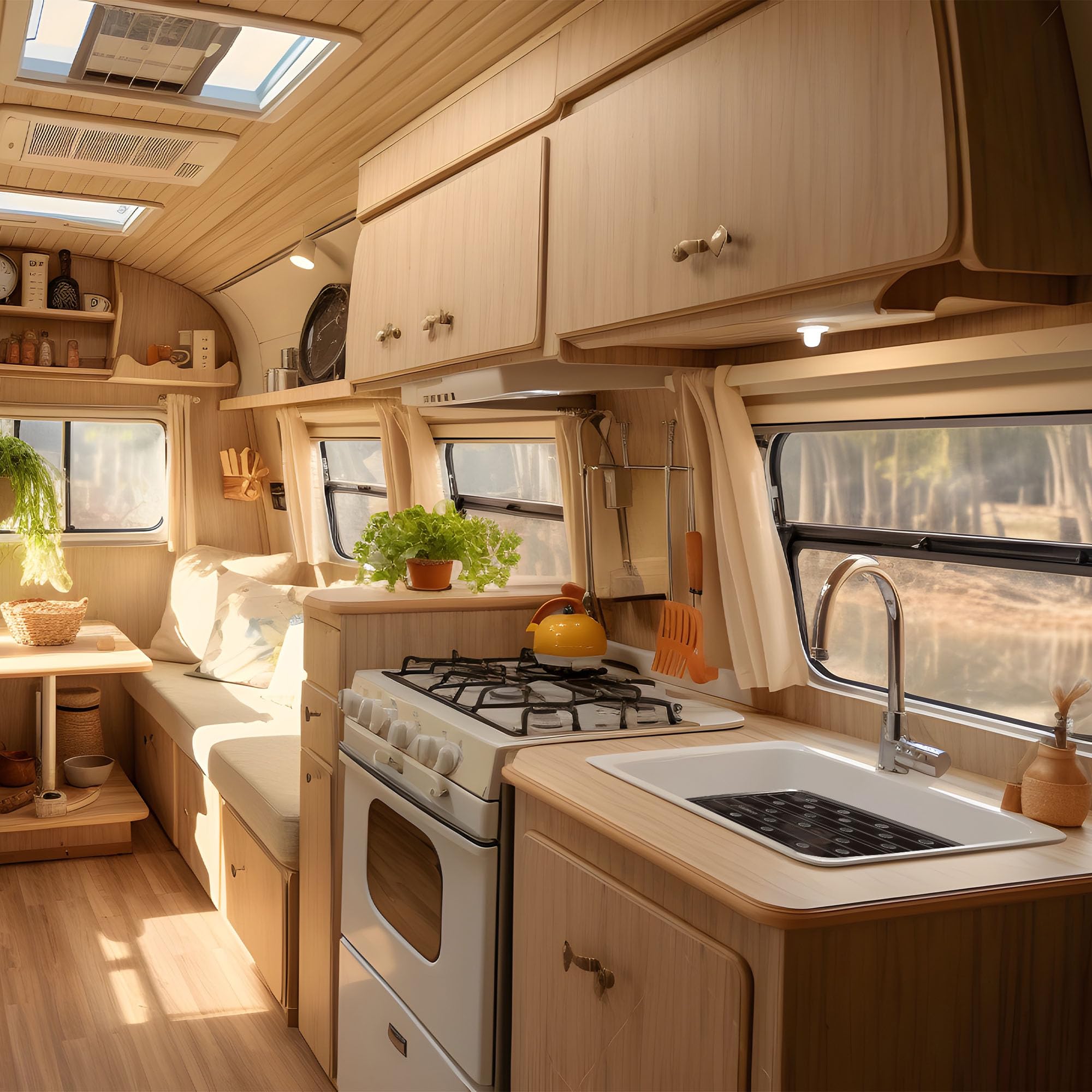 Camco 10 Inch X 11.75 Inch Durable Compact Vinyl Kitchen Sink Pad Mat With Drain Holes, For Rv, Camper, Marine, And Boat Sinks, Black