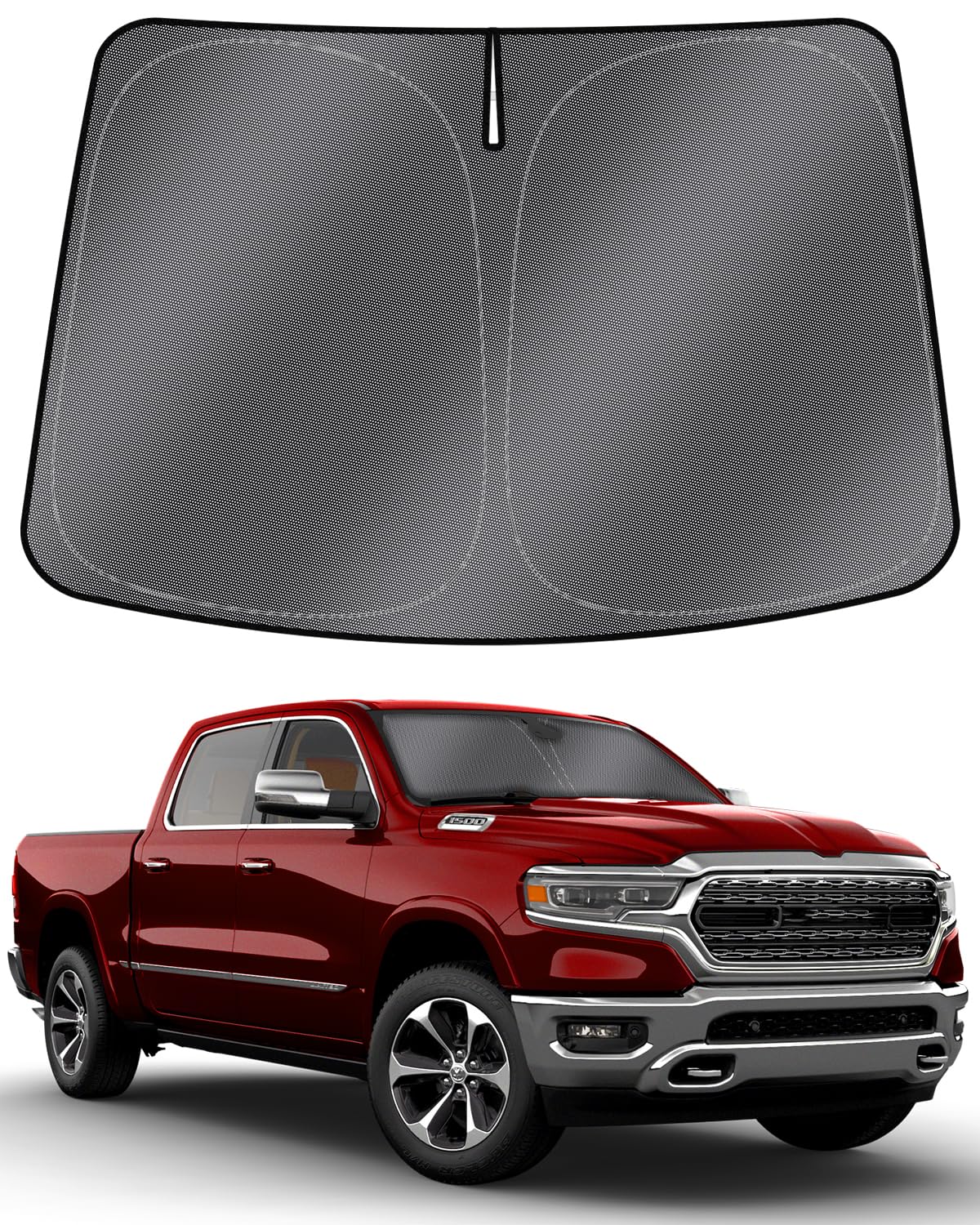 Mixsuper Liner Windshield Sun Shade For Dodge Ram 1500 2019-2025 Windshield Sunshades Front Window Sun Shades Cover For Ram 1500