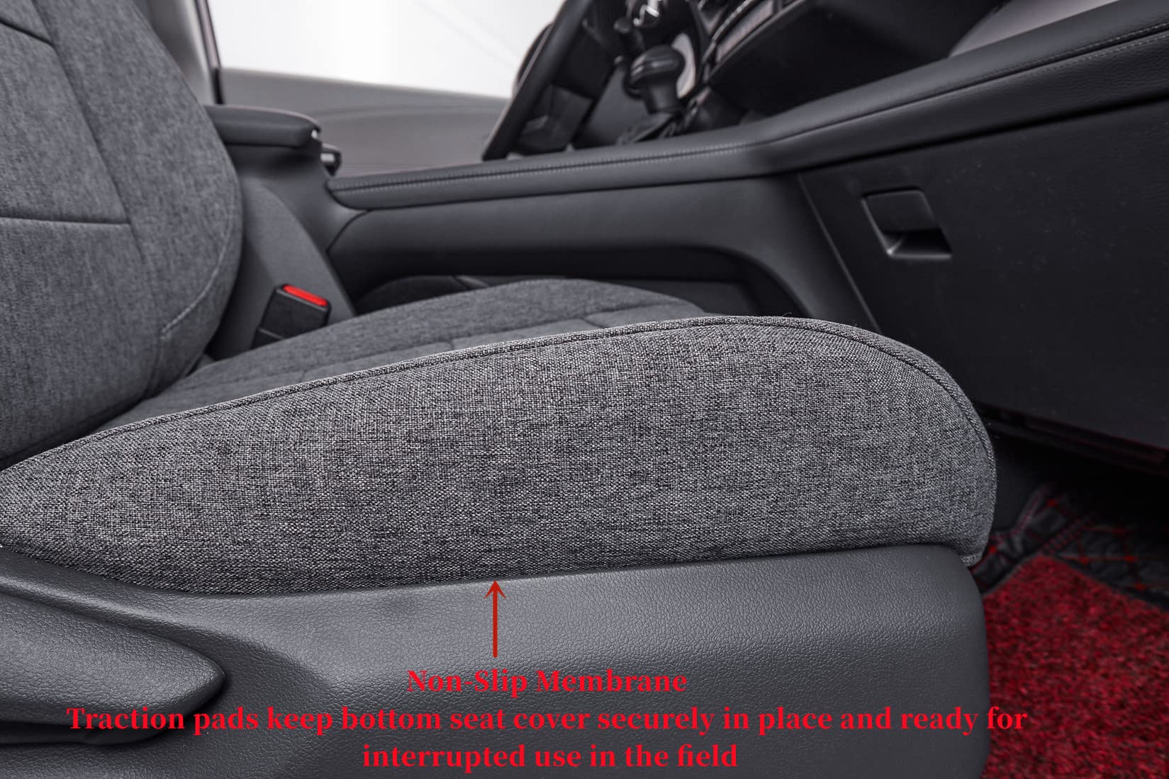 Coverdream Sienna Seat Covers Custom Fit For 2021-2025 Toyota Sienna Xse,Xle(7-Seater),Woodland Edition,Limited,Platinum,2Nd Row Without Leg Rest,Full Coverage Polyester Seat Protector(Full Set,Gray)