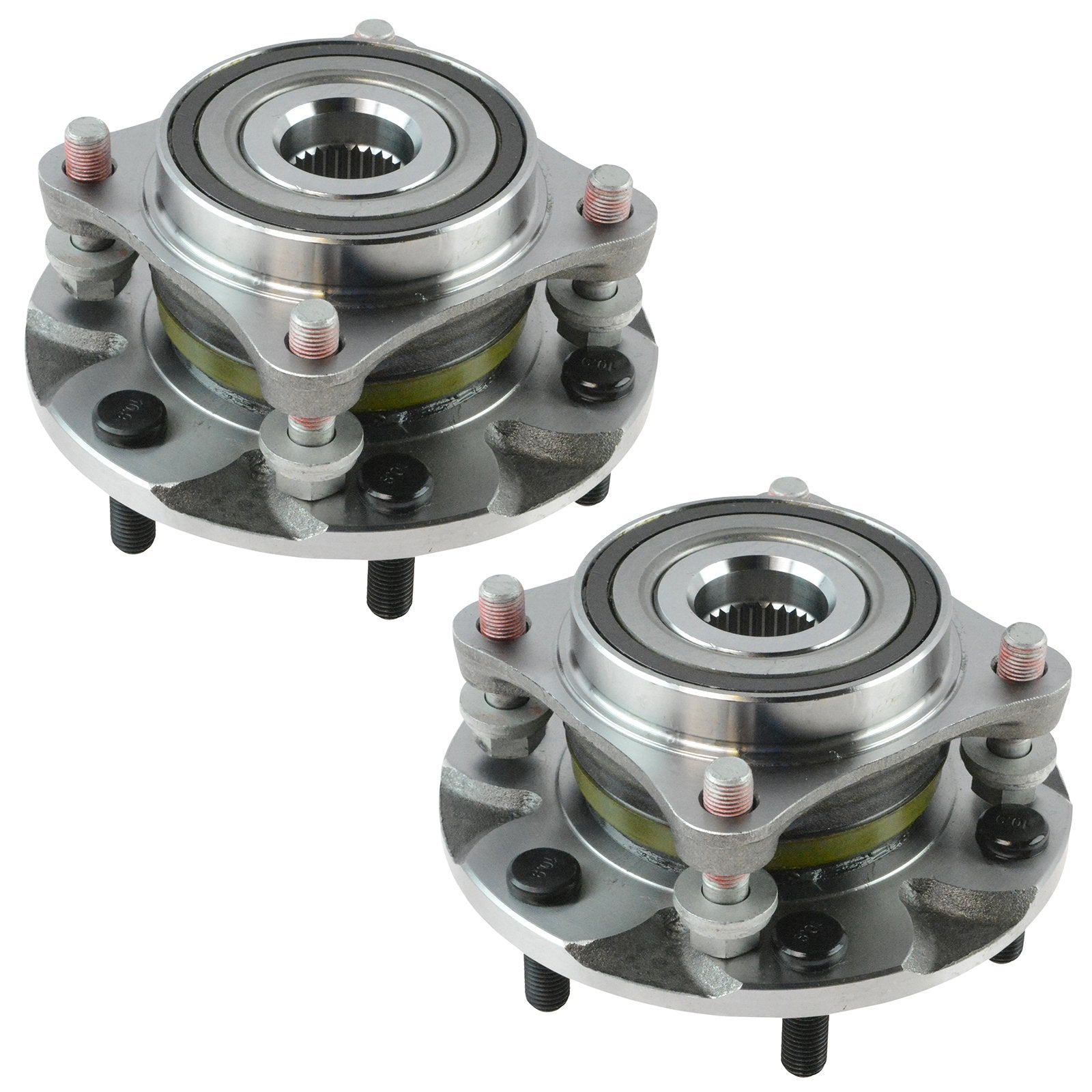 Trq Front Wheel Hub Bearings Assembly Set Compatible With 2010-2021 Lexus Gx460 2003-2009 Gx470 2003-2021 Toyota 4Runner 2007-20