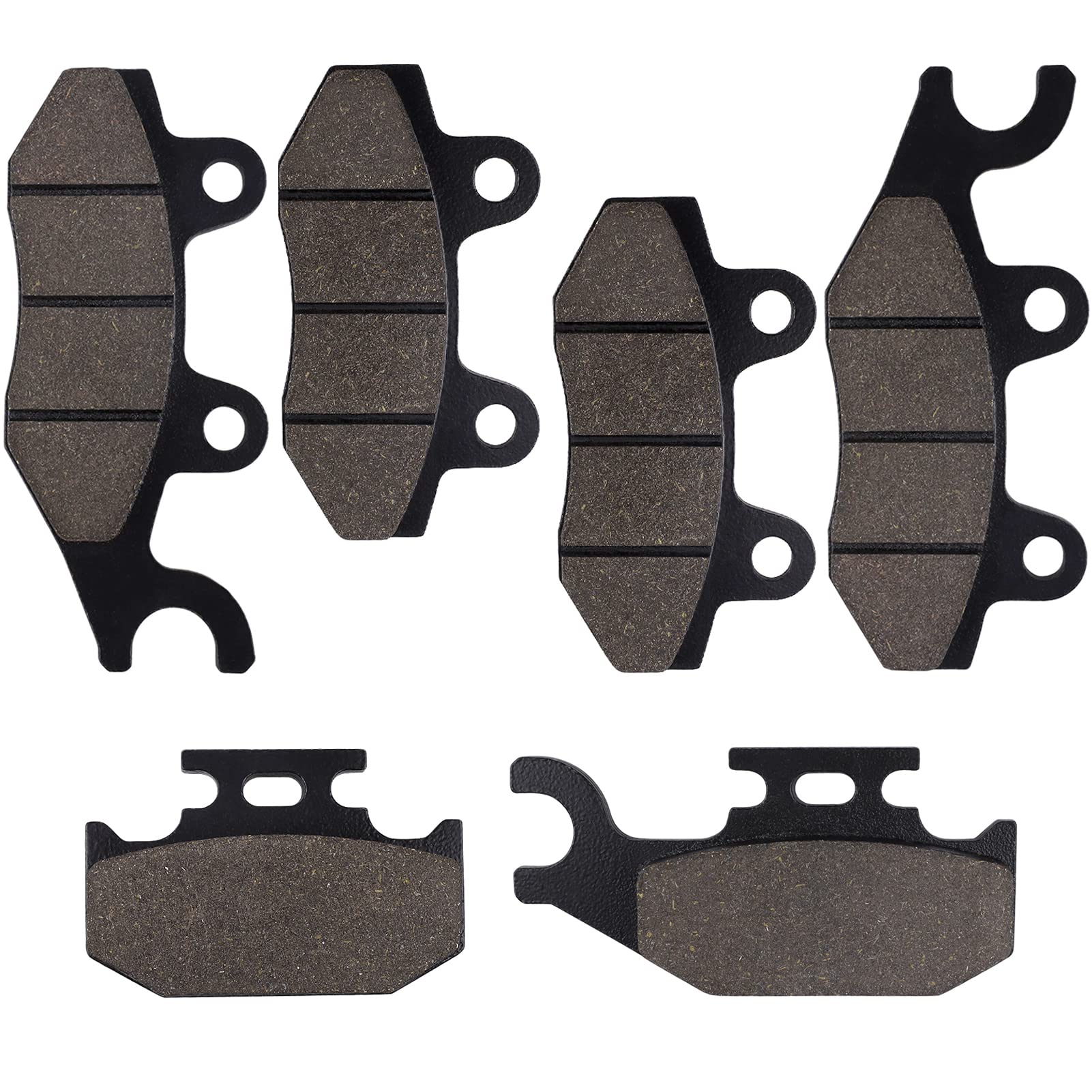 Locopow Brake Pads Rhino 660 700 Front And Rear Compatible With Yamaha Rhino 660 Yxr660 4X4 2004-2007 / Raptor 700 700R Yfm700 2006-2012 / Rhino 450 Yxr450 4X4 2006-2009