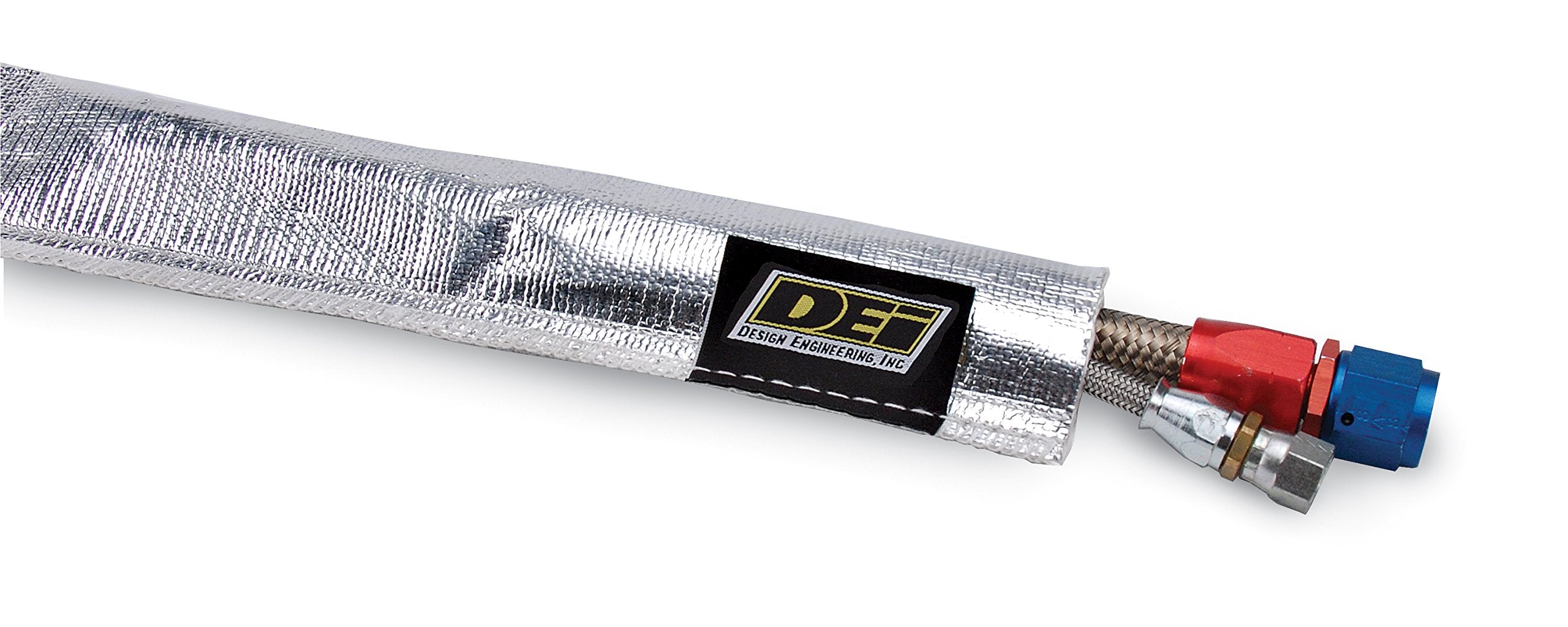 Design Engineering 010404 Heat Sheath 1-1/4 I.D. X 3Ft Aluminized Sleeving For Ultimate Hi-Temp Protection