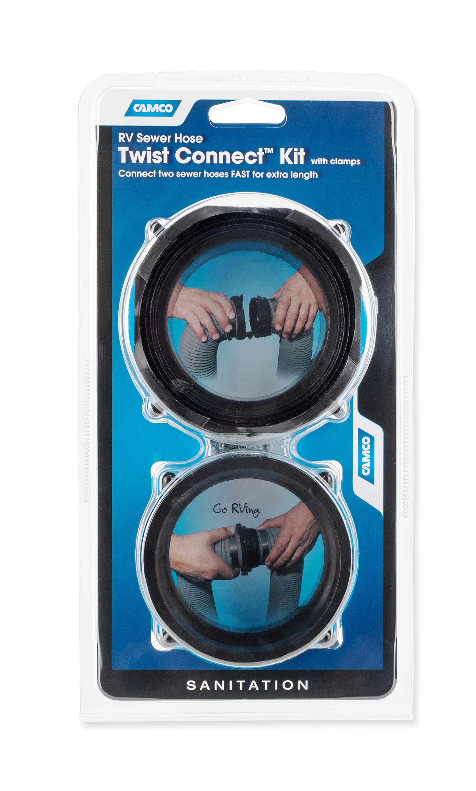 Camco 39543 Rv Sewer Hose Twist Connect Kit