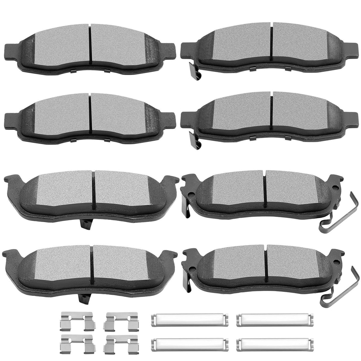 Scitoo Ceramic Front Rear Disc Brake Pad Set Fit For 2004-2006 For Infiniti Qx56, 2005-2006 For Nissan Armada, 2004 For Nissan P