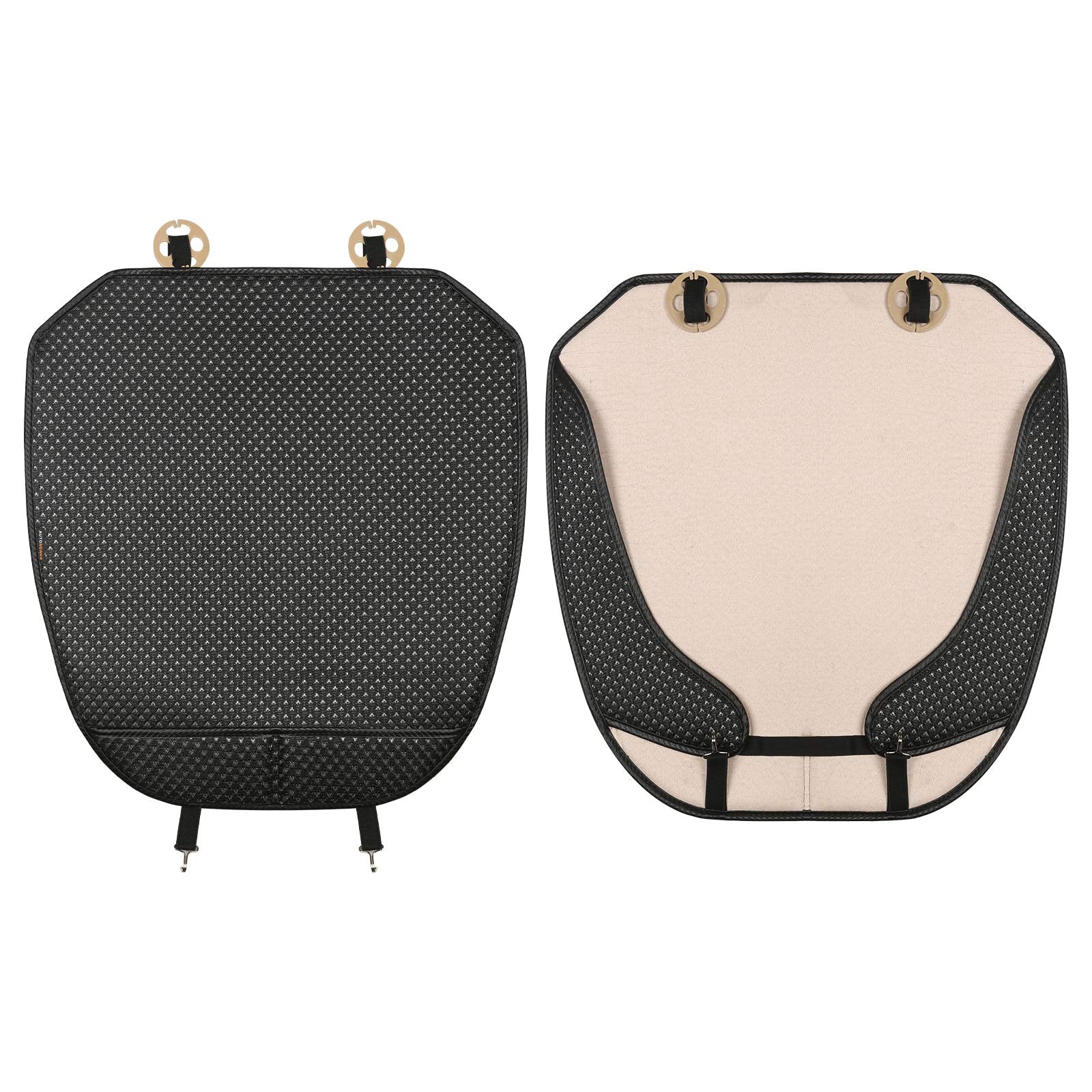 Auto Newer 2 Pcs Breathable Universal Four Seasons Car Seat Covers,Luxury Car Seat Cushion,Protectors For Front Seat Bottoms,Com