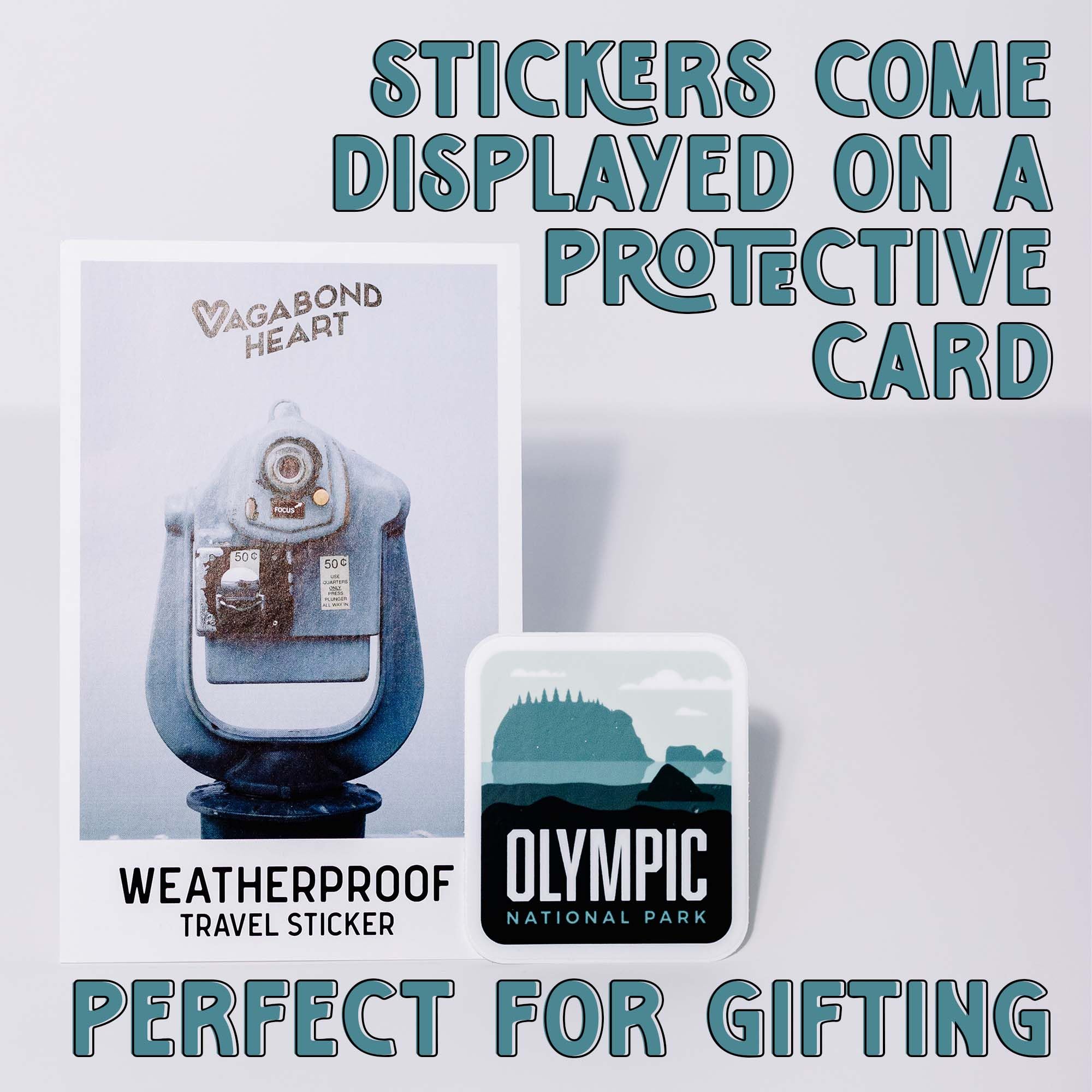 Vagabond Heart Greece Sticker - Weatherproof Vinyl Souvenir Decal