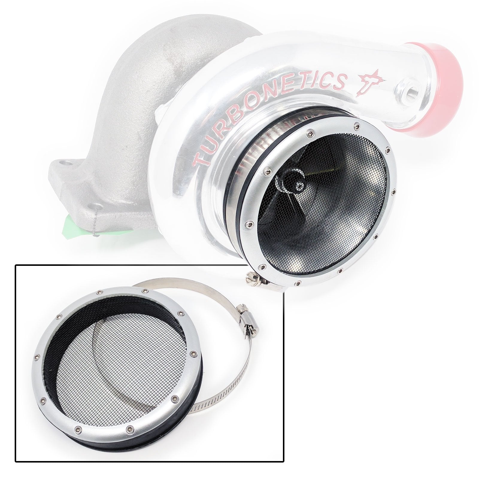 Turbo Inlet Grill Protector Guard, 4' Id, Silver