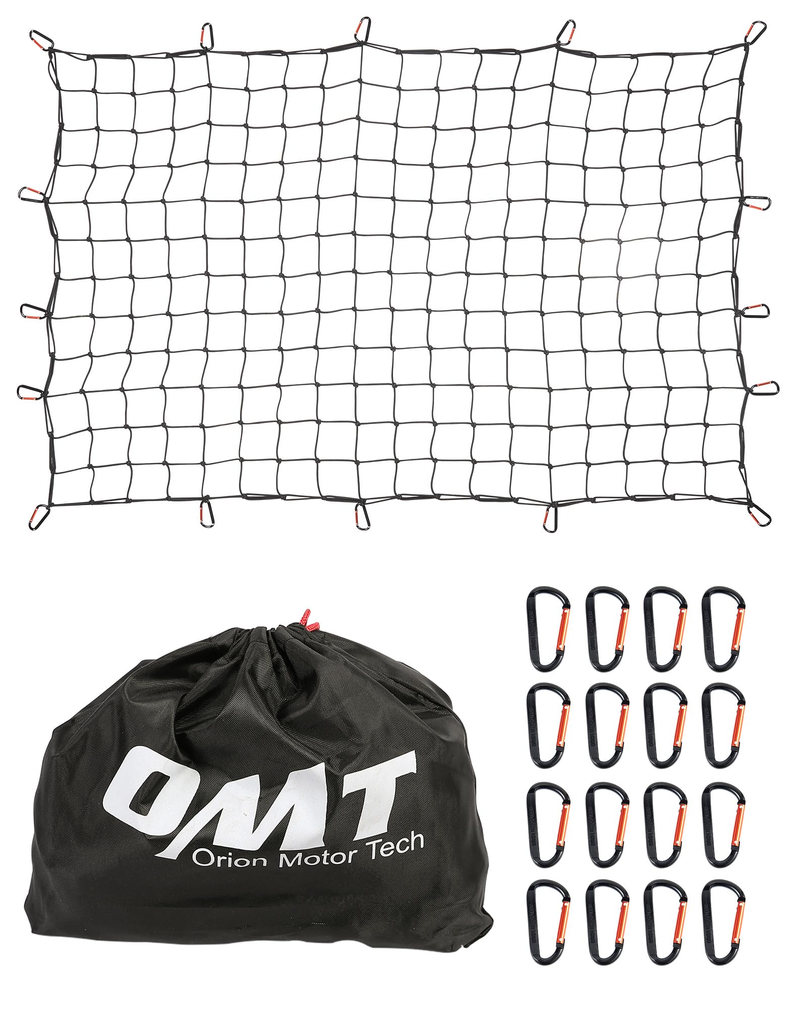 Orion Motor Tech Cargo Net For Pickup Truck Beds, 4X6 Truck Cargo Netting And Roof Rack Cargo Net Compatible With Ford Ram Gmc T