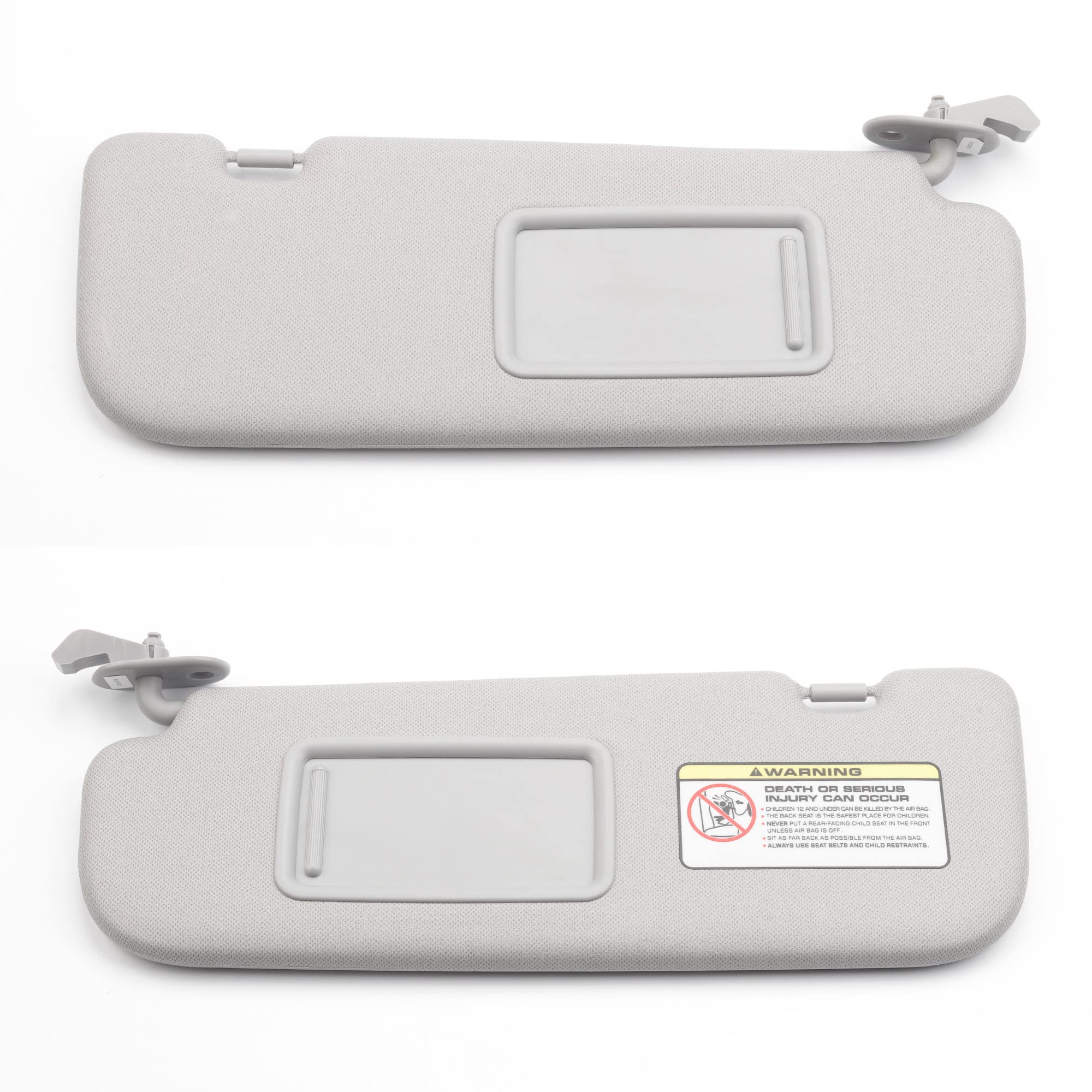 Dasbecan Gray Pair Sun Visor Compatible With Hyundai Elantra 2011 2012 2013 2014 2015 Replaces# 852103X000Tx