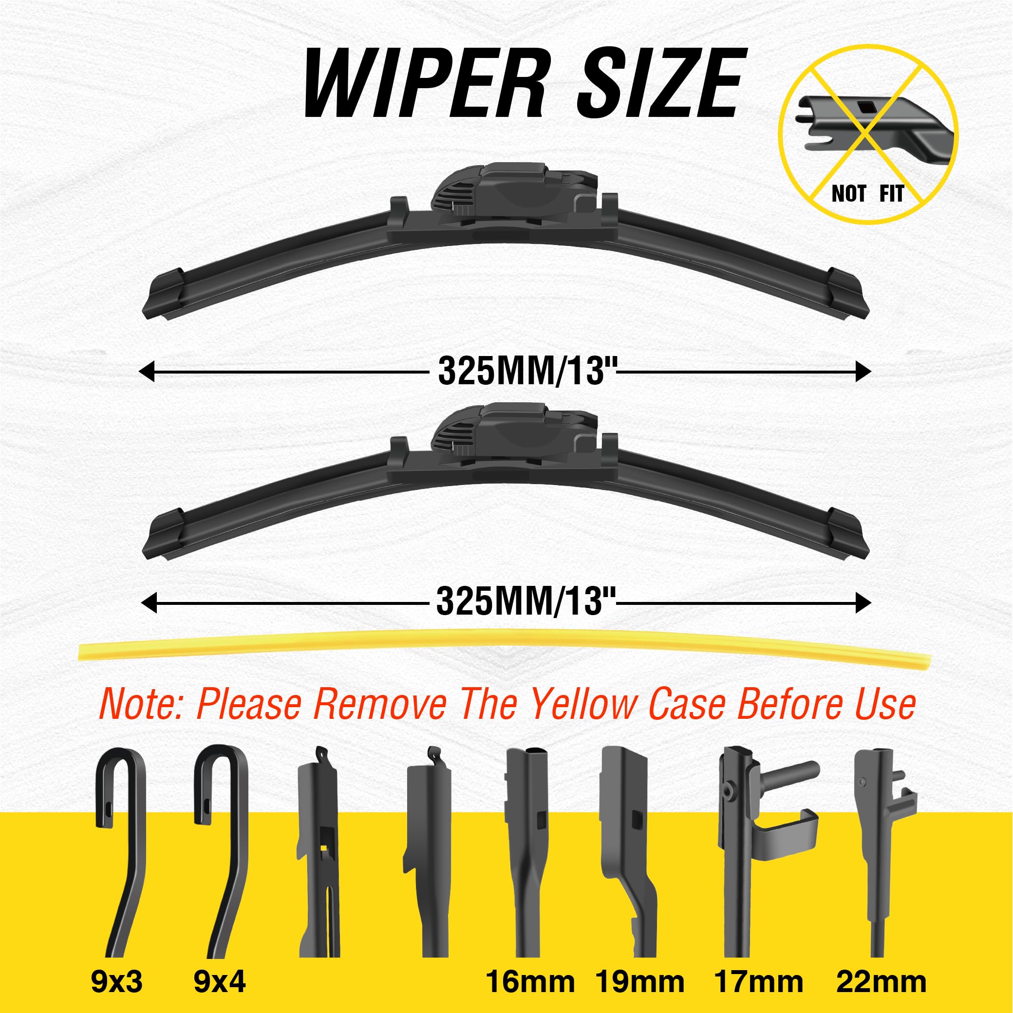 5 Plus 13''+13'' Windshield Wipers Replacement For Jeep Wrangler 2006 2005 2004 2003 2002 2001 2000 1999 Jeep Wrangler Wiper Bla