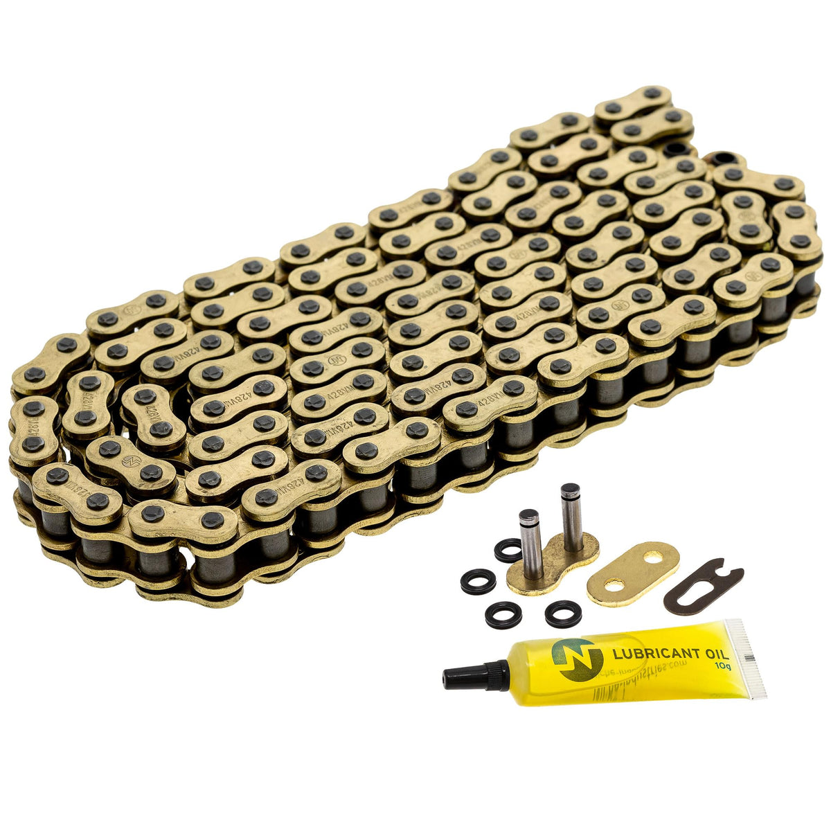 Niche Gold 428 X-Ring Chain 122 Links With Connecting Master Link