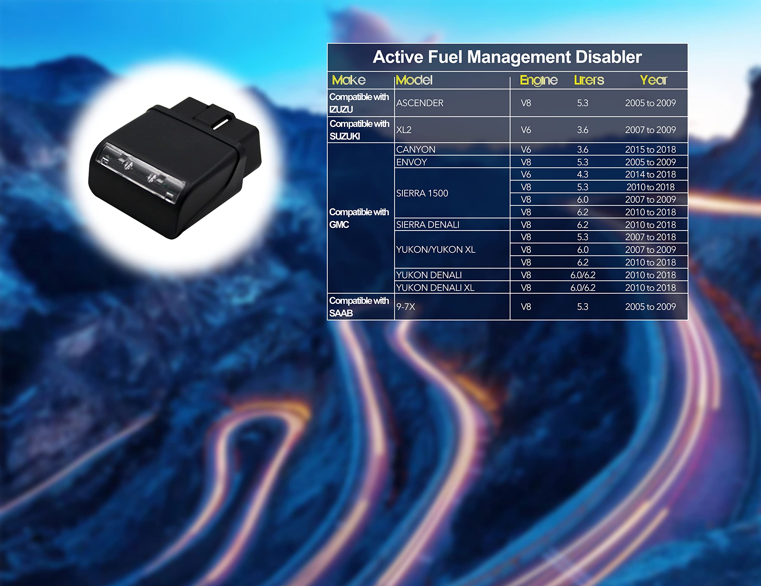 GTMOTOR RA003 Active Fuel Management Disabler for GM V6/V8 - AFM/DFM Compatible Performance Upgrade Device
