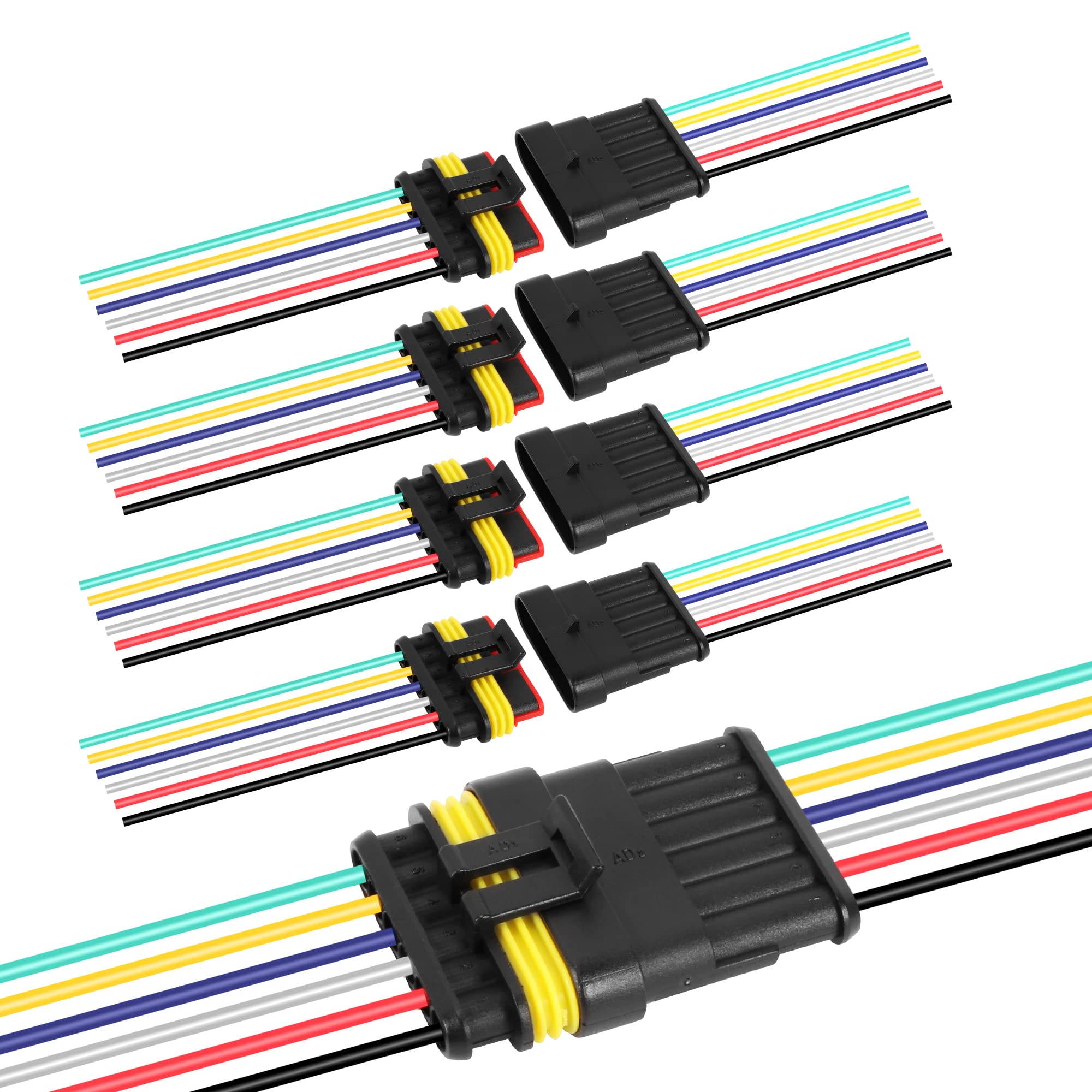 G 6 Pin Way Electrical Wire Connector Male Female Plug Socket Quick Disconnect Waterproof Plug Play For Car Truck Motorcycle Mar