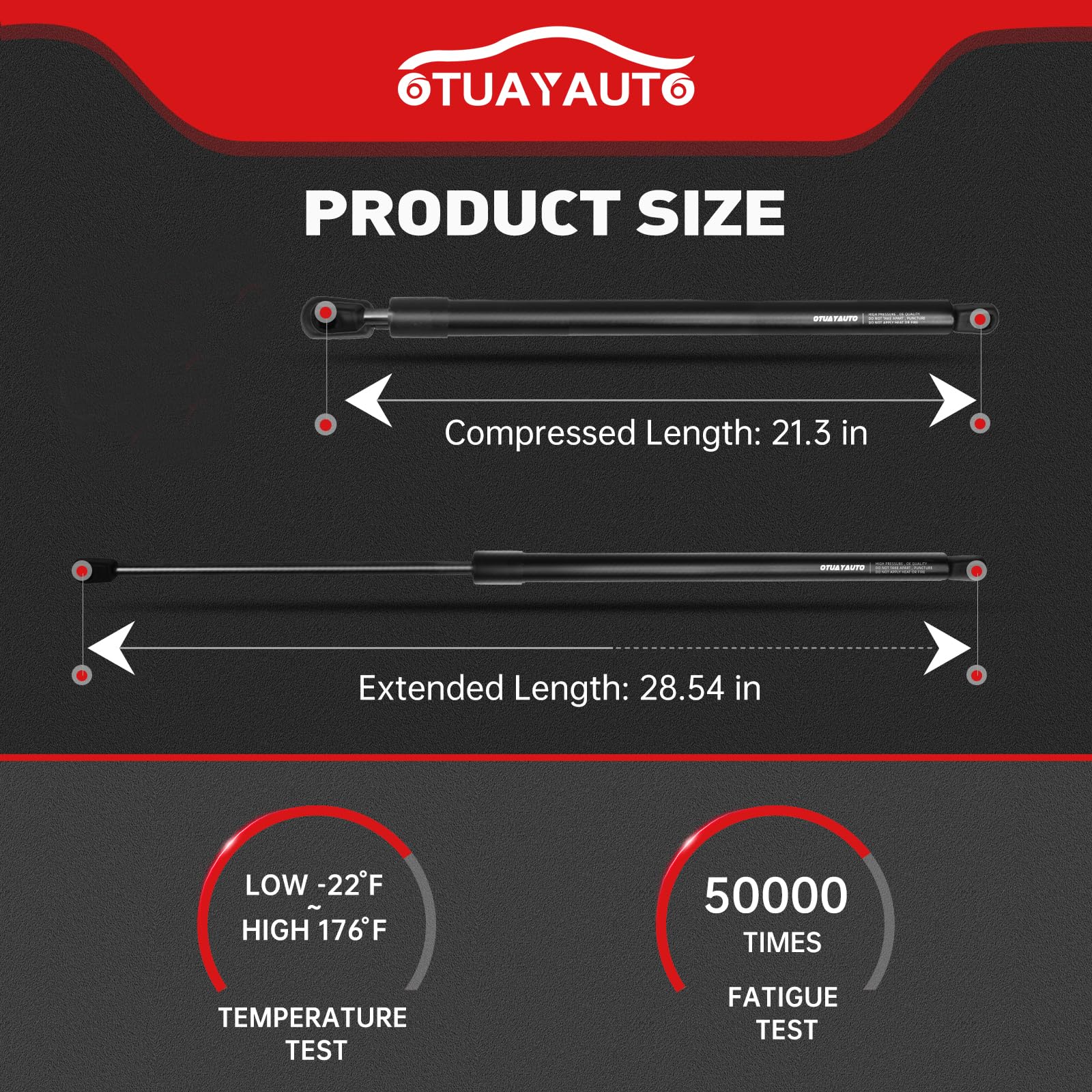 Replacement For Honda Odyssey Liftgate Struts - Fit 2005-2010 Vehicles - Otuayauto Rear Lift Support - Oem # Sg126007 (Pack Of 2