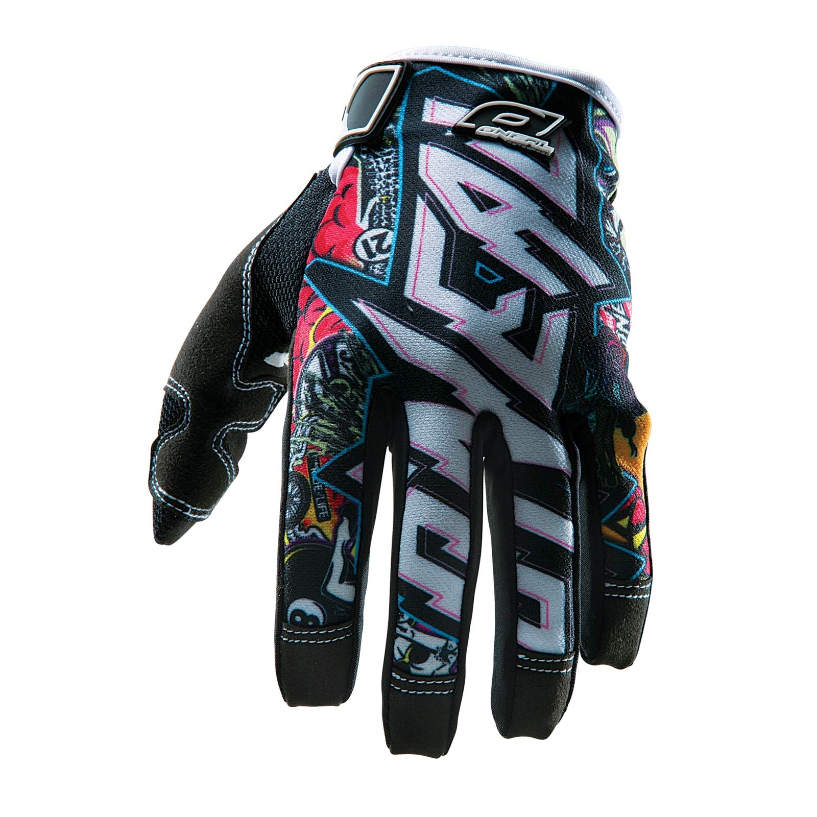 O'Neal - 0385-130 Jump Gloves With Crank Graphic (Black/Multicolor, Size 10)