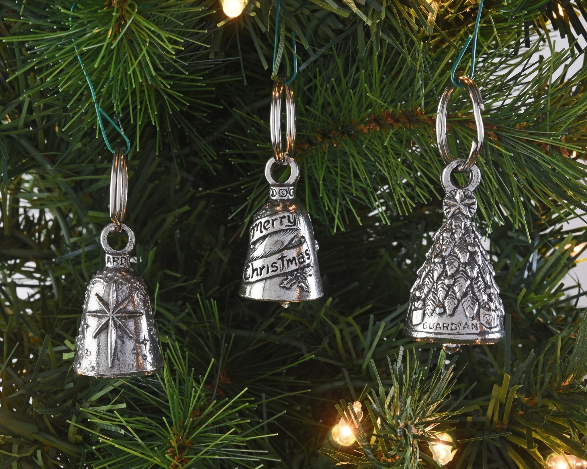 Guardian Bell Kraken Good Luck Bell W/Keyring & Black Velvet Gift Bag | Motorcycle Bell | Lead-Free Pewter | Good Luck Gift To F