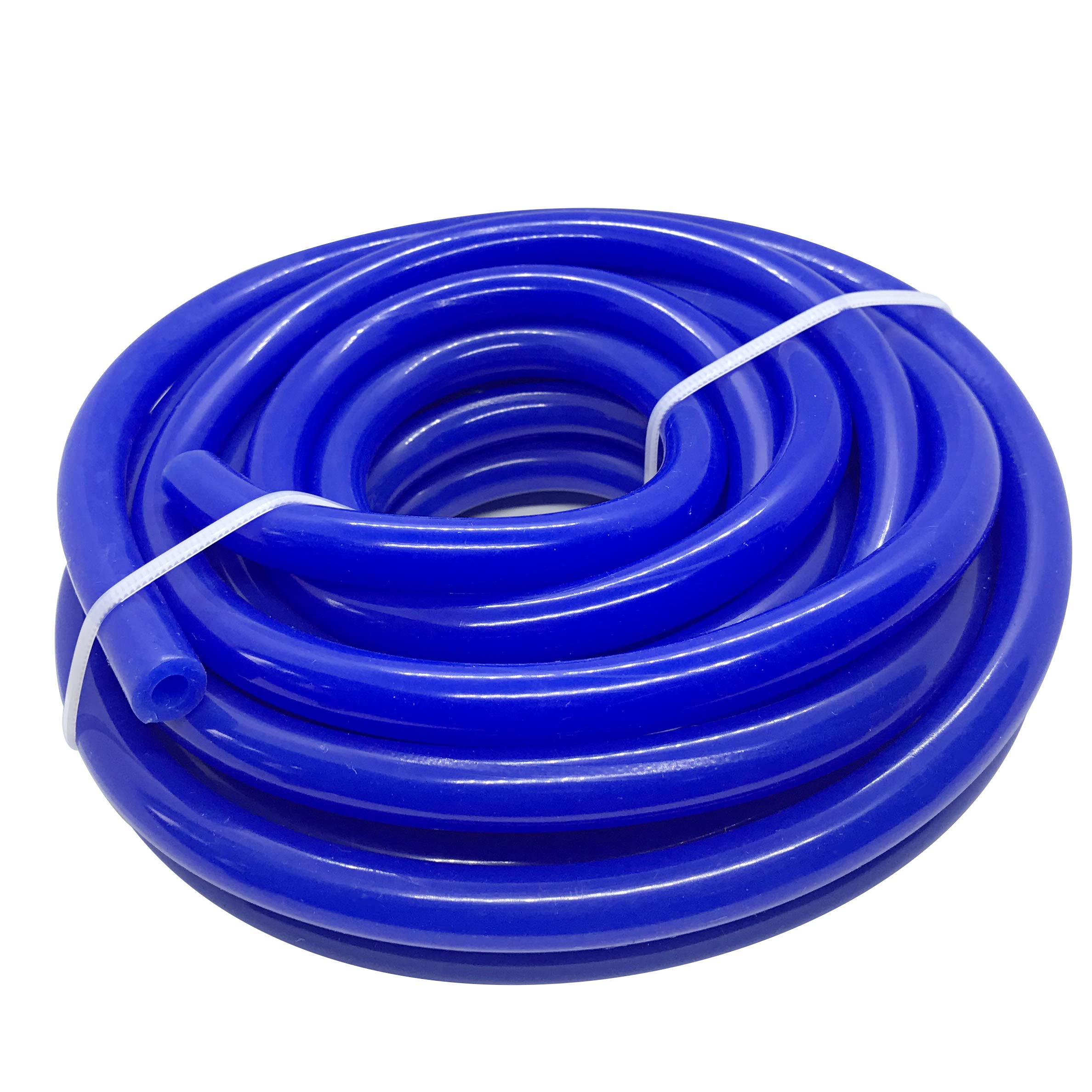 High Performance Silicone Vacuum Hose Line Universal 0.08' (2Mm) Id 15 Feet High Temperature 60 Psi Max Pressure (1/12' Id, 15' Length)
