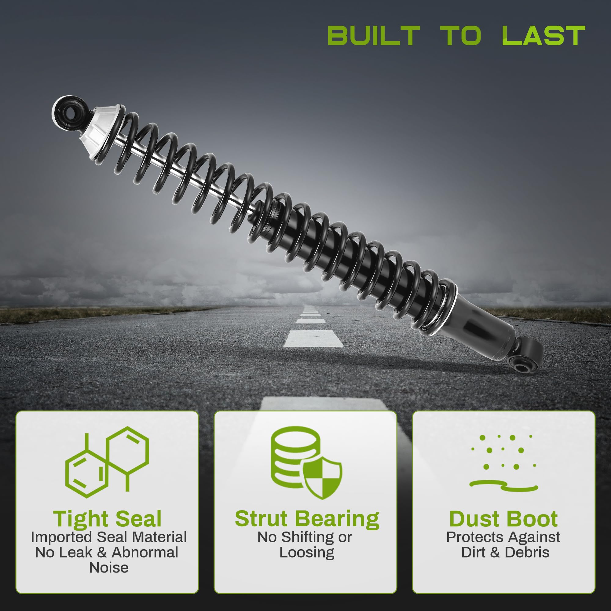 Autosaver88 Rear Load Shocks And Strut Compatible With 1999-2007 Chevy Silverado 1500