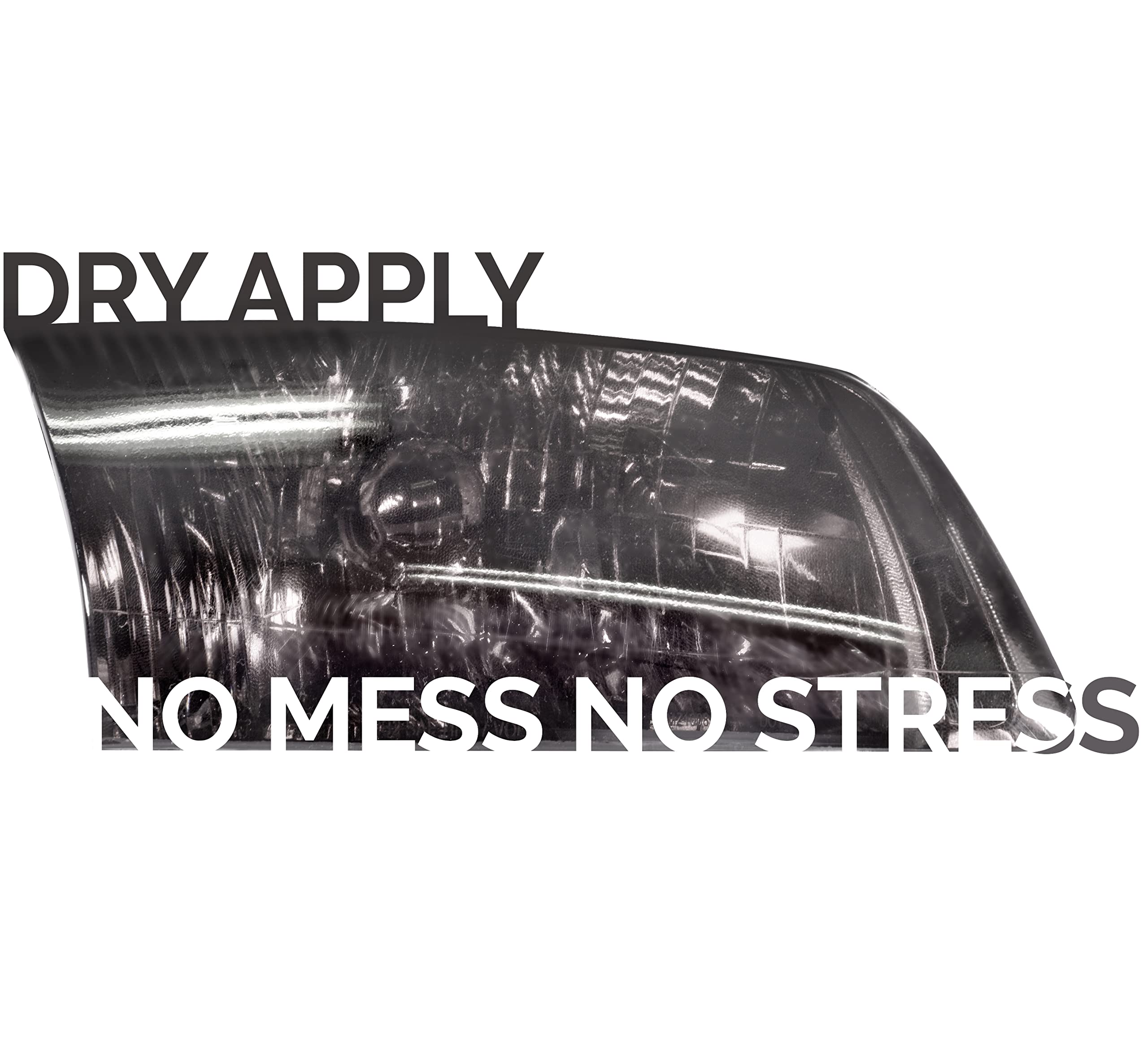 Vvivid Air-Tint Self-Adhesive Headlight Tinting Vinyl (Light Smoke (15.9' X 48') W/Tools)