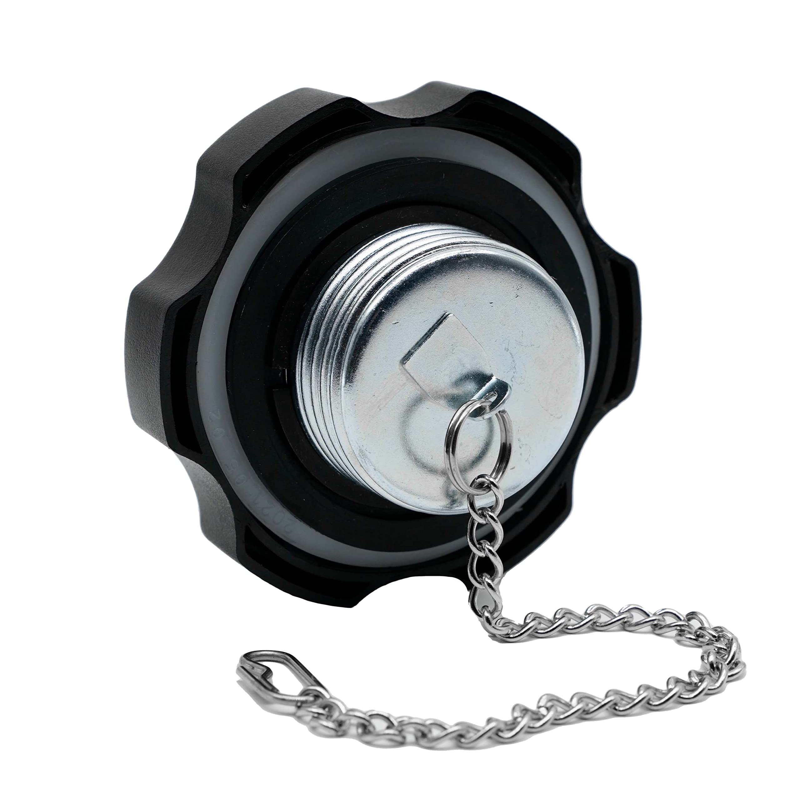 Jmchstore Threaded Vented Gas Cap W/Chain For Mtd Snow Blower, Predator 212 Engine, Coleman Sk100 Go Kart, Screw On Gas Cap For